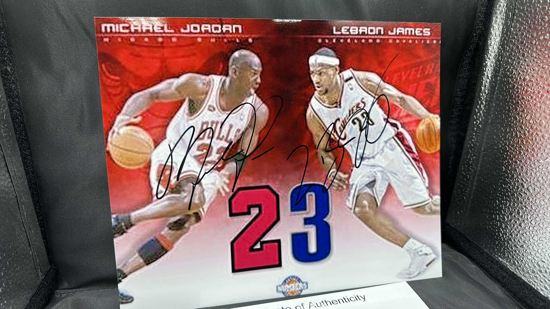 Photo 2 of RARE MICHAEL JORDAN & LEBRON JAMES 8” X 10” AUTOGRAPHED PHOTO W COA