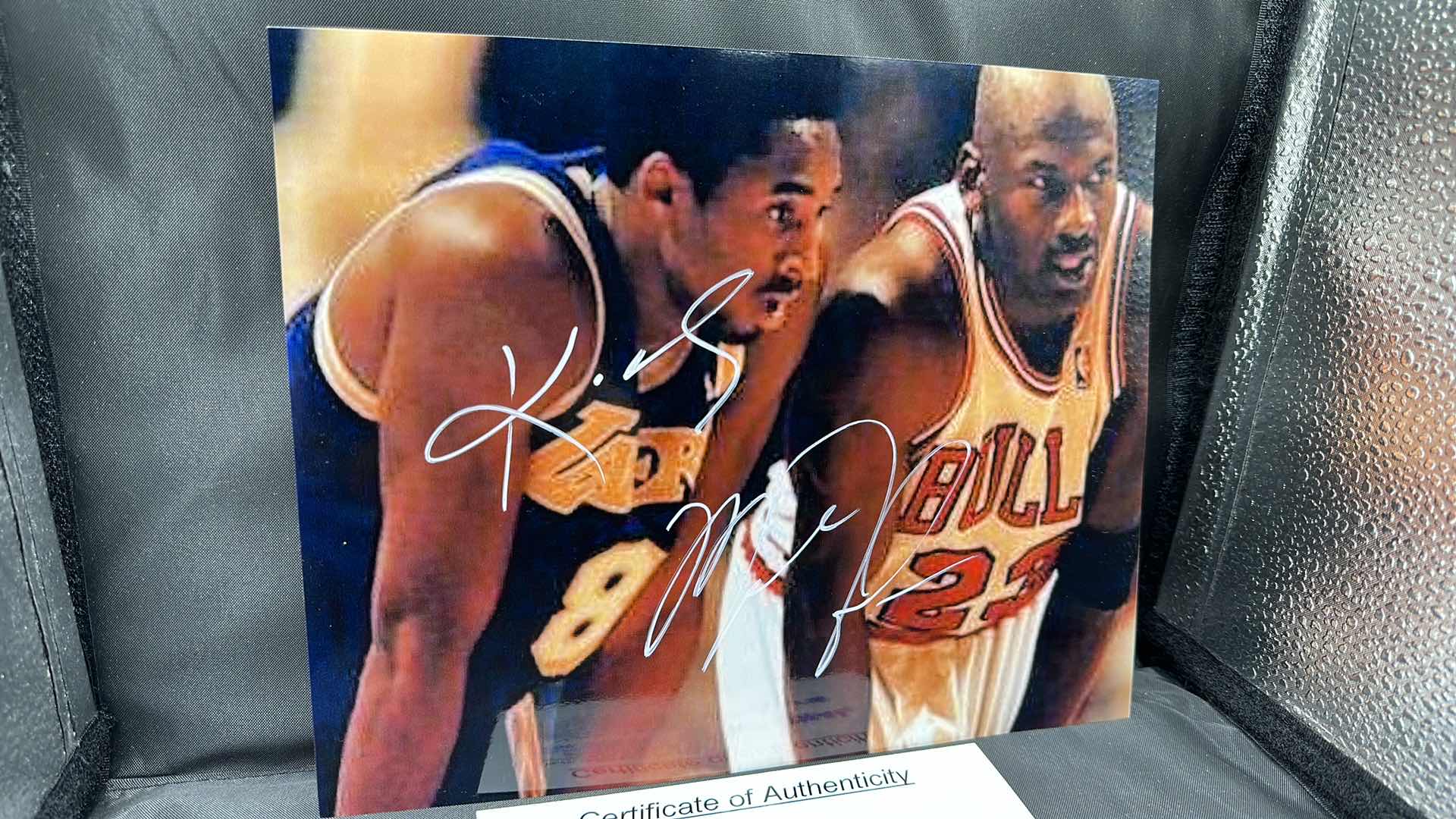 Photo 2 of KOBE BRYANT & MICHAEL JORDAN 8” X 10” AUTOGRAPHED PHOTO W COA