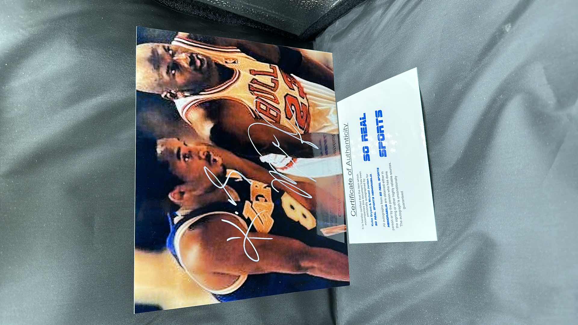 Photo 1 of KOBE BRYANT & MICHAEL JORDAN 8” X 10” AUTOGRAPHED PHOTO W COA