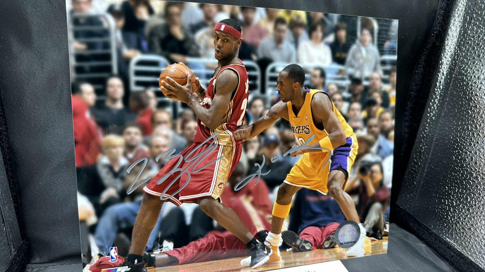 Photo 2 of KOBE BRYANT & LEBRON JAMES 8” X 10” AUTOGRAPHED PHOTO W COA