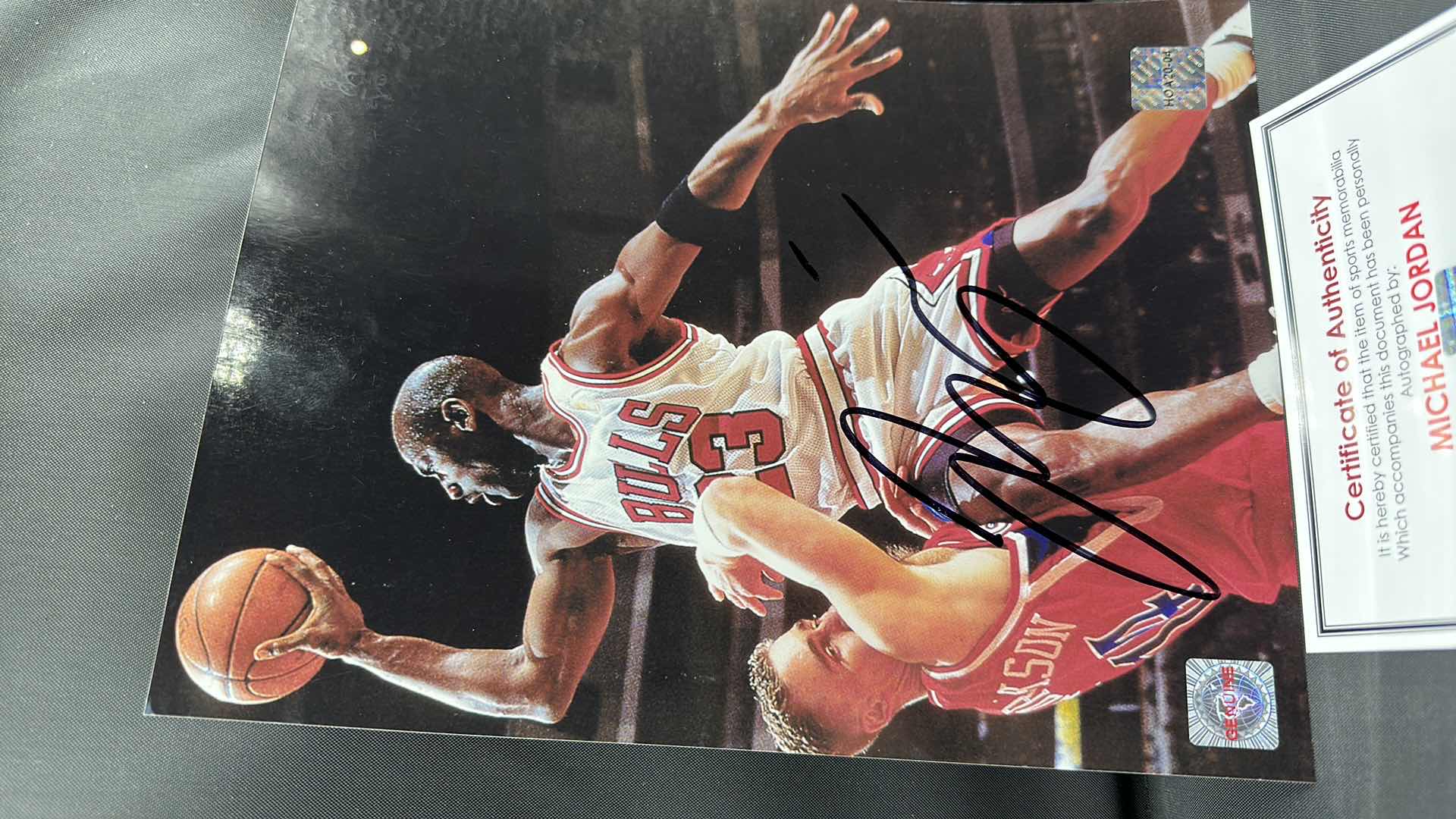 Photo 2 of MICHAEL JORDAN 8”X10” AUTOGRAPHED PHOTO W COA