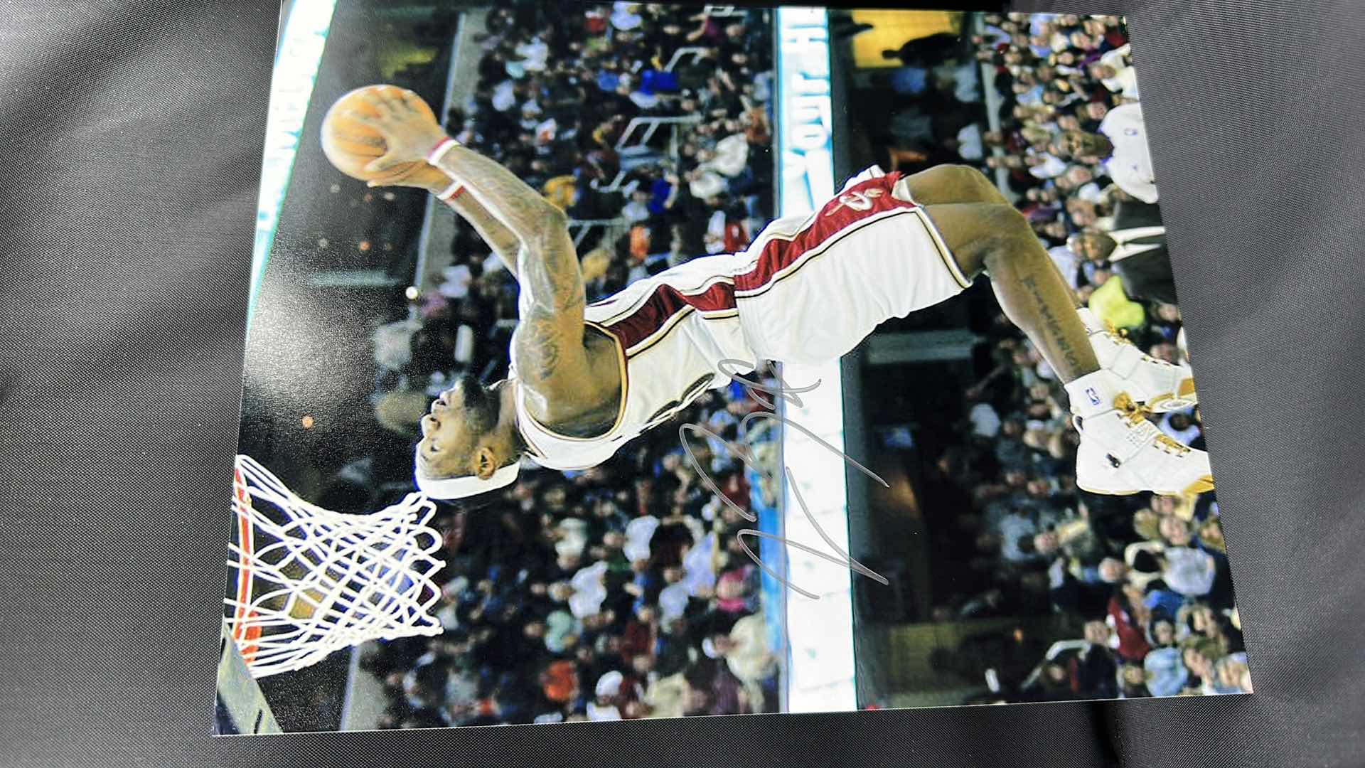 Photo 2 of LEBRON JAMES 8”X10” AUTOGRAPHED PHOTO AUTHENTICITY VERIFIED BY SELLER