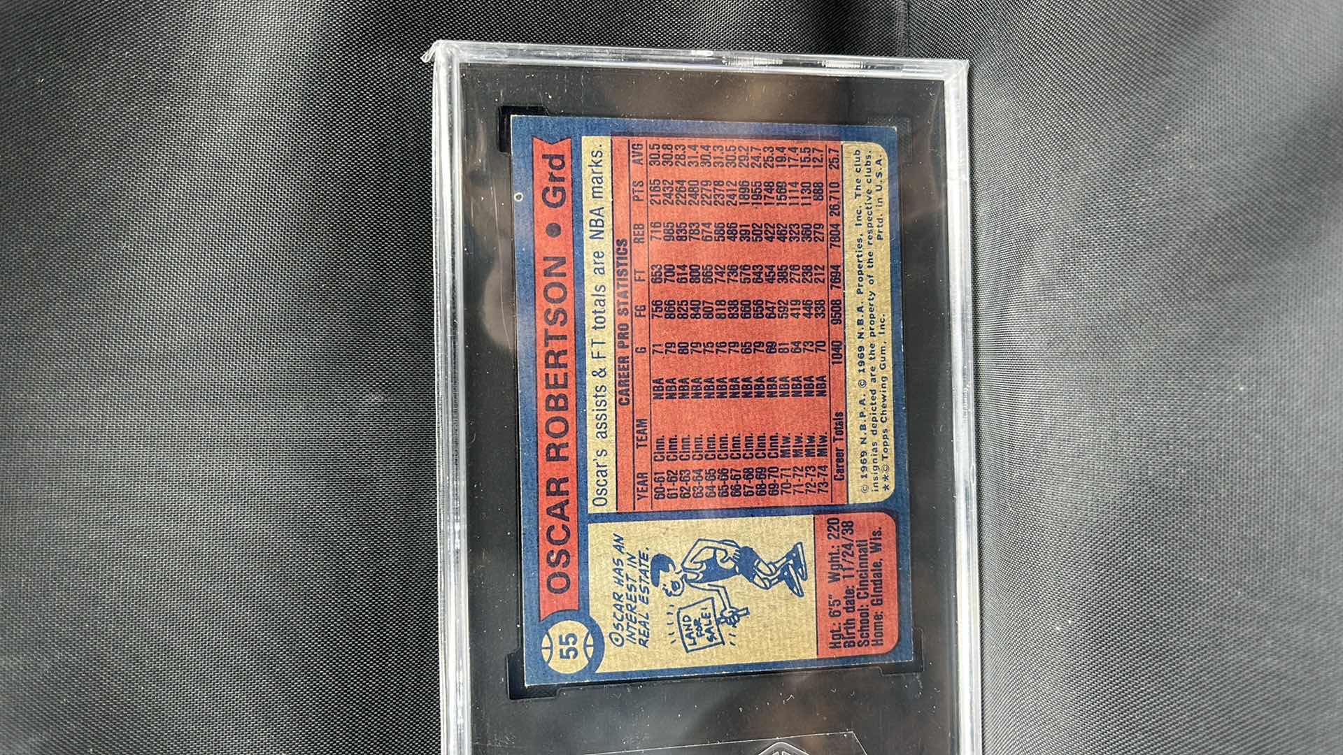 Photo 2 of 1974-75 OSCAR ROBERTSON TOPPS 55 RATED 6.5