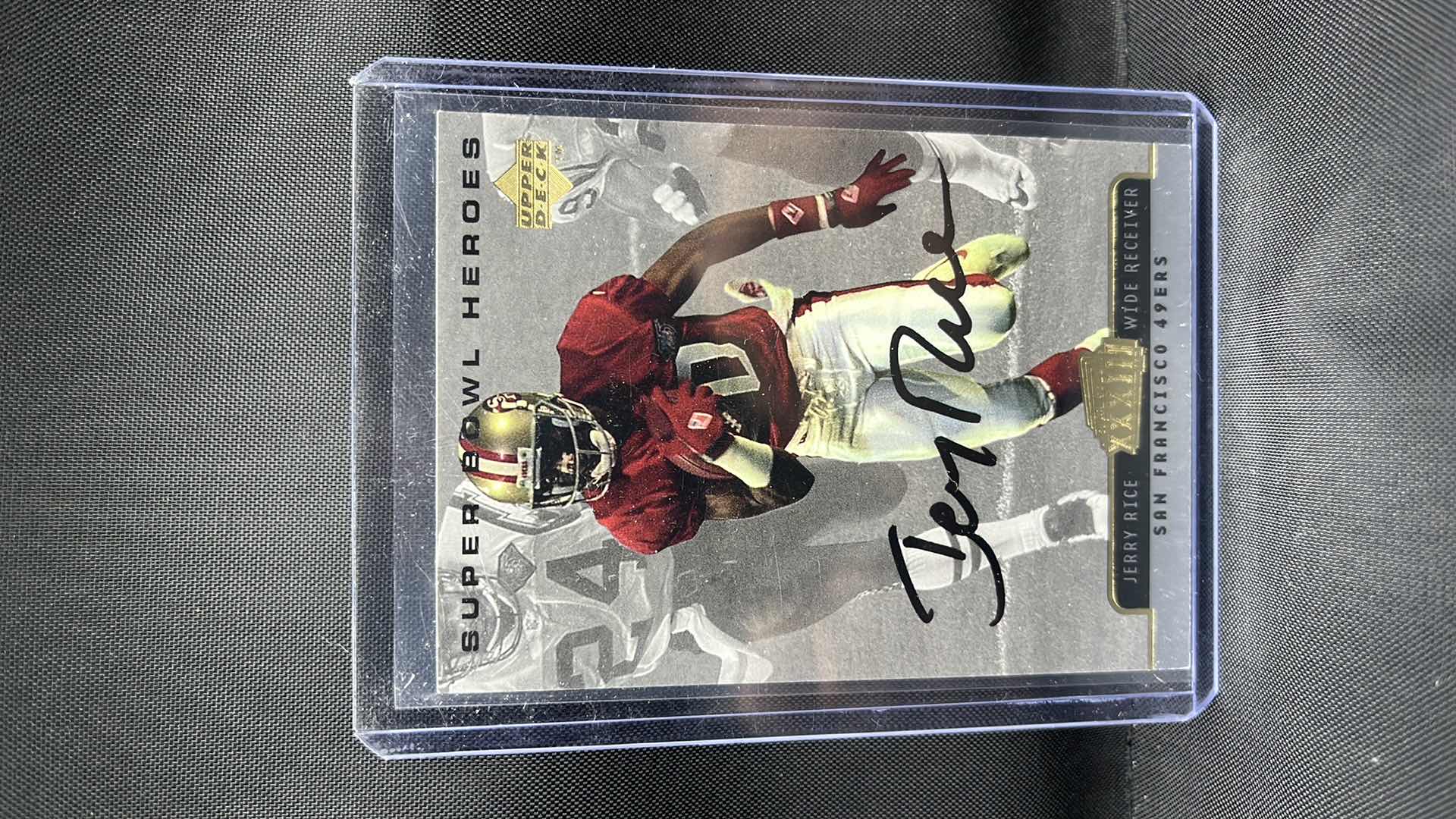 Photo 1 of 1999 JERRY RICE AUTOGRAPHED UPPER DECK 23