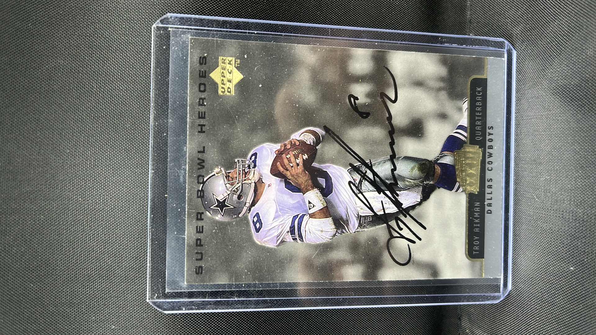 Photo 1 of 1999 TROY AIKMAN AUTOGRAPHED UPPER DECK 21