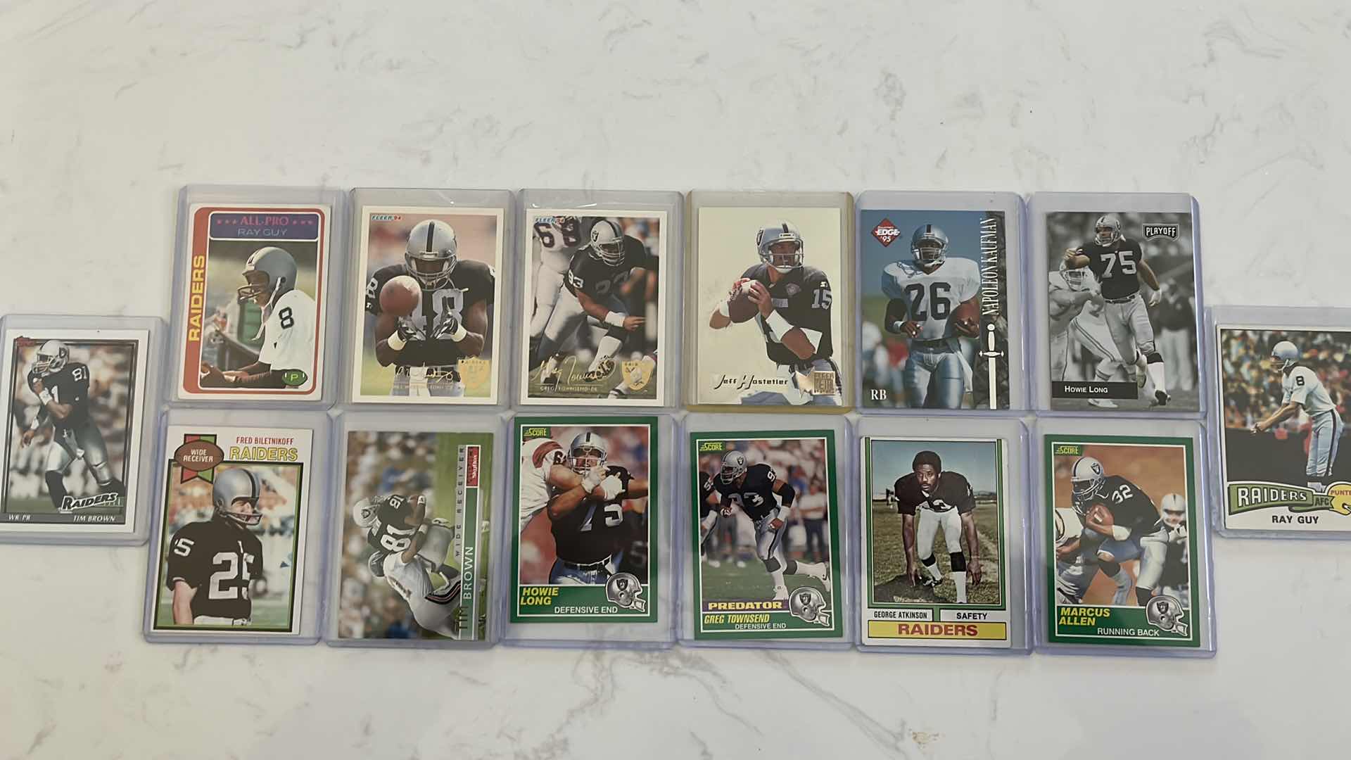 Photo 1 of Assorted mixed Oakland raiders football cards