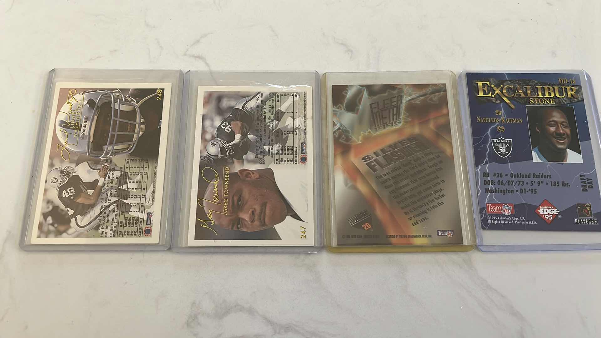 Photo 8 of Assorted mixed Oakland raiders football cards