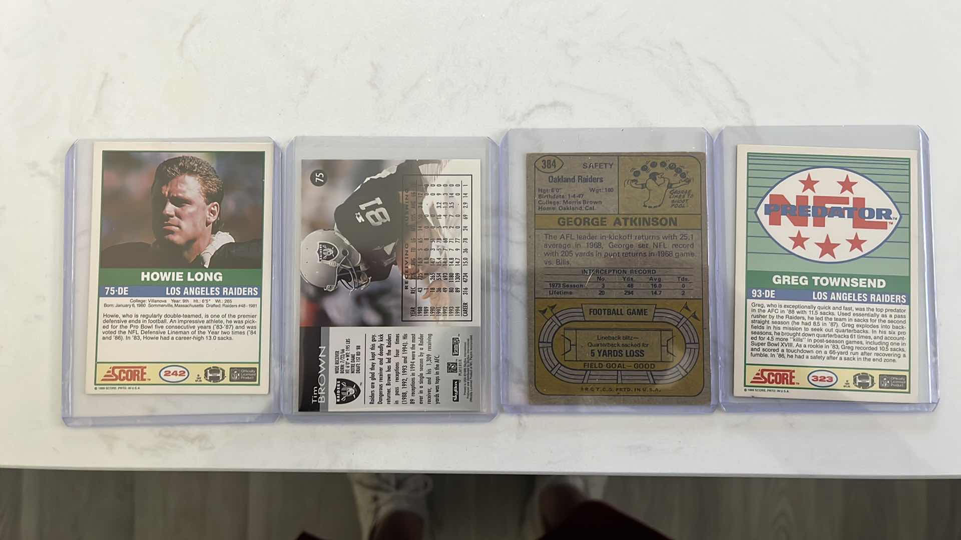 Photo 3 of Assorted mixed Oakland raiders football cards