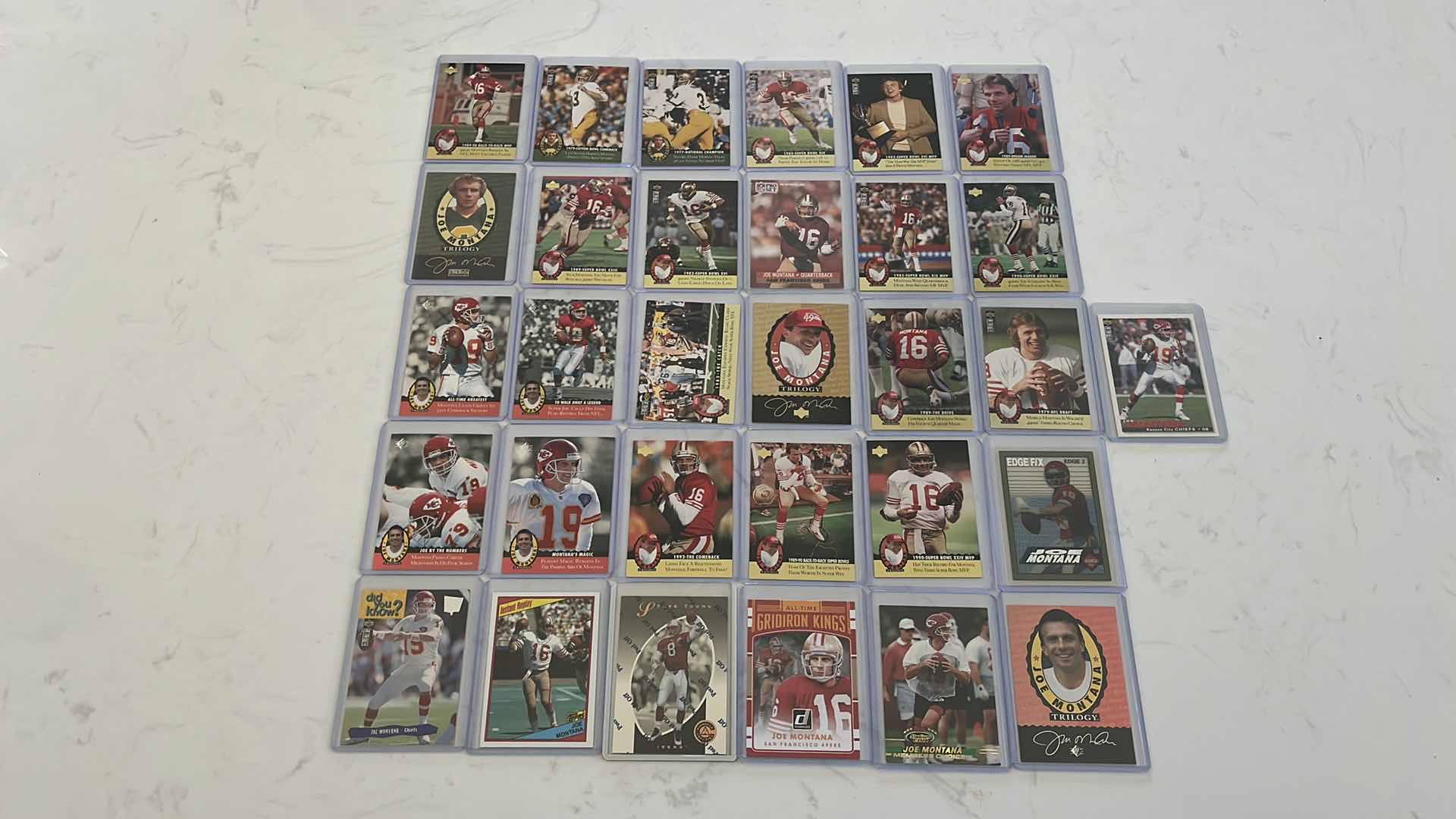 Photo 1 of Assorted joe Montana football cards