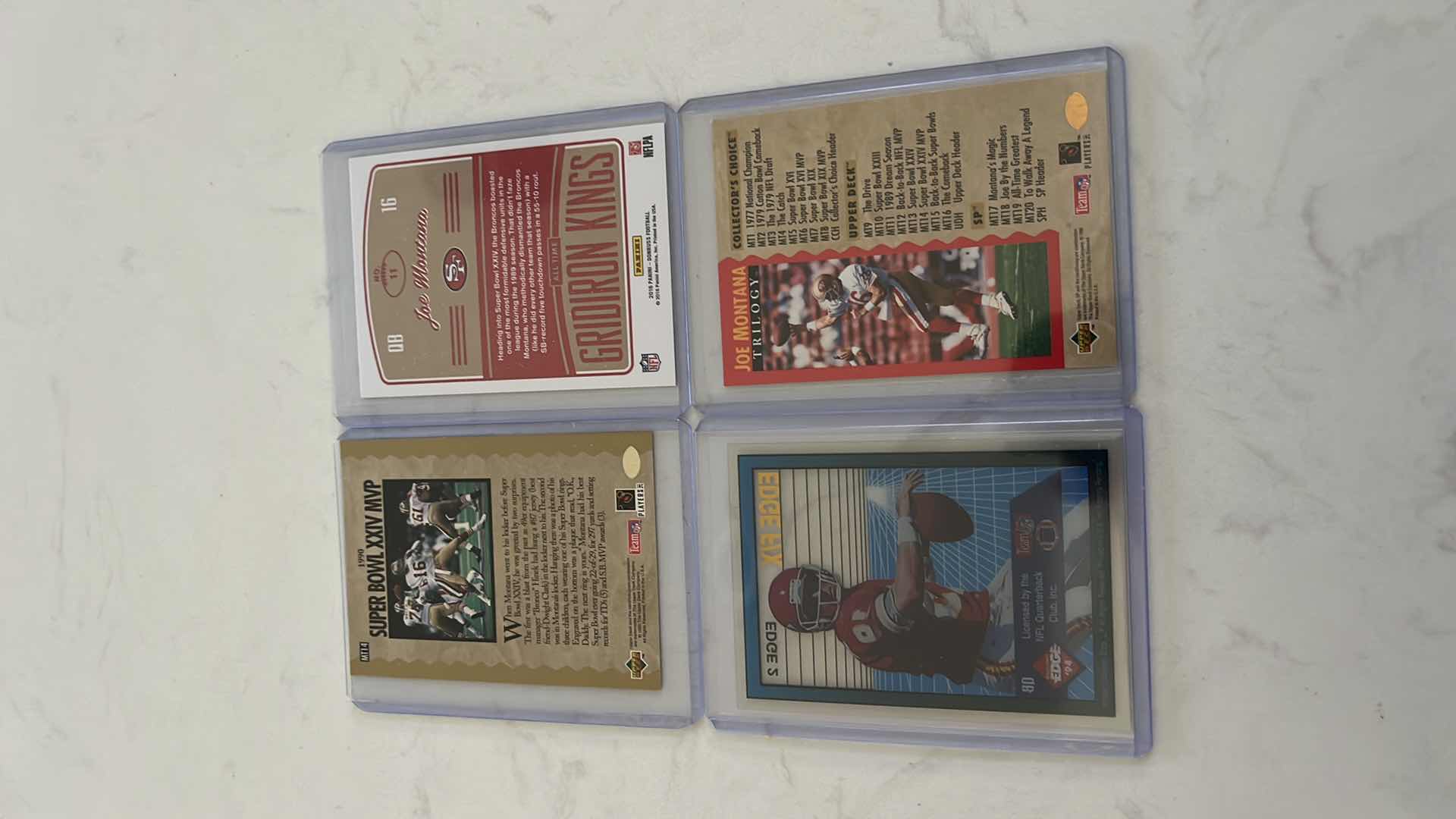 Photo 15 of Assorted joe Montana football cards