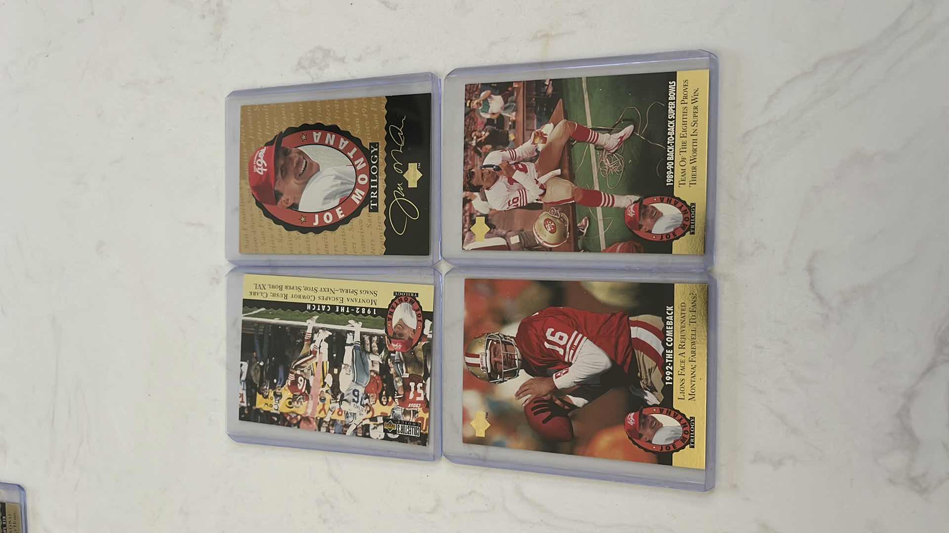 Photo 2 of Assorted joe Montana football cards