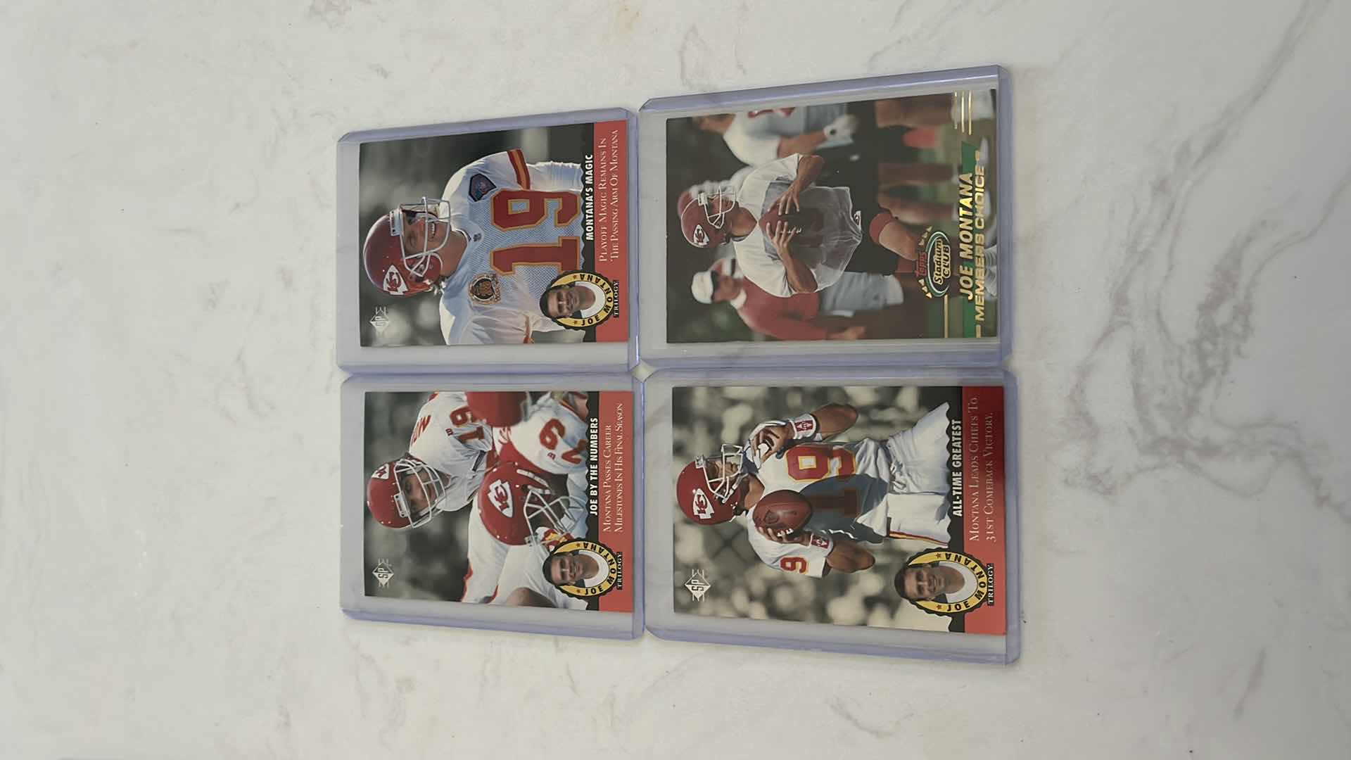 Photo 4 of Assorted joe Montana football cards