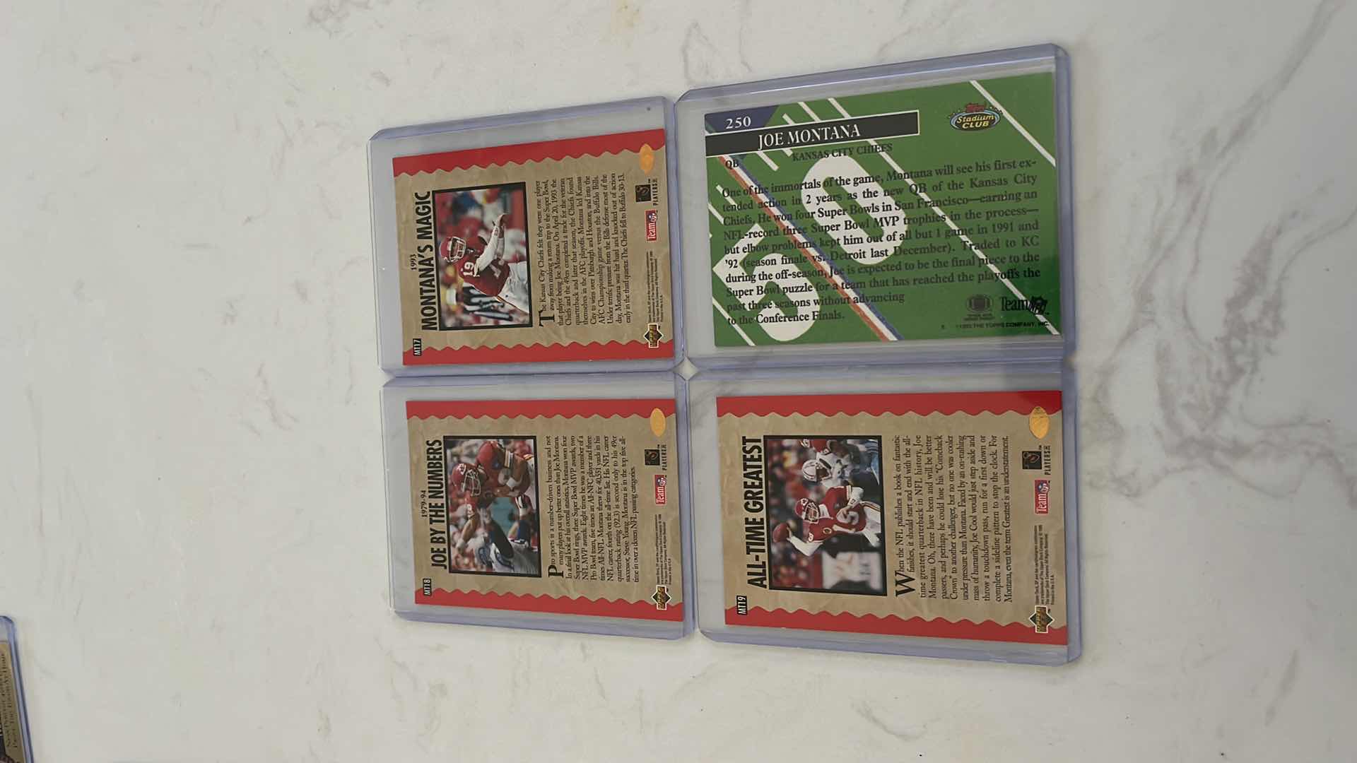 Photo 5 of Assorted joe Montana football cards