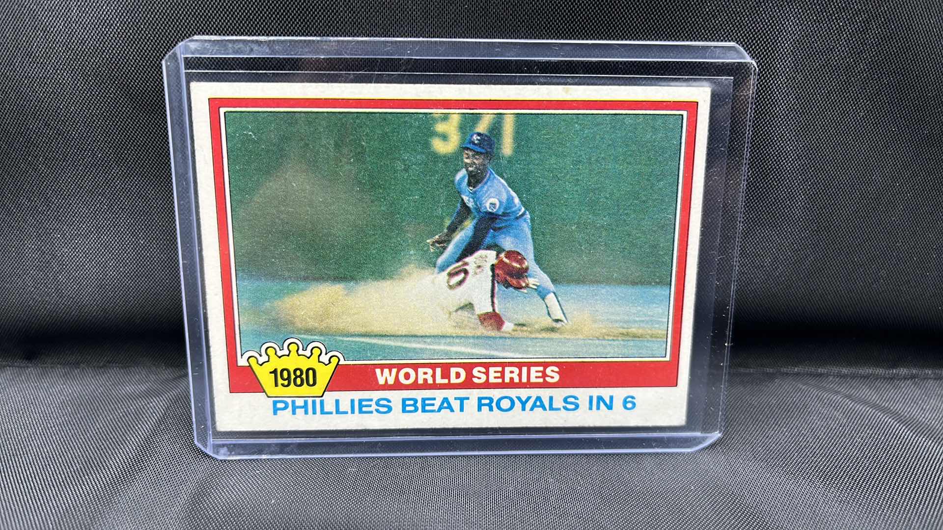 Photo 1 of 1981 TOPPS World Series Phillies beat royals in six 403