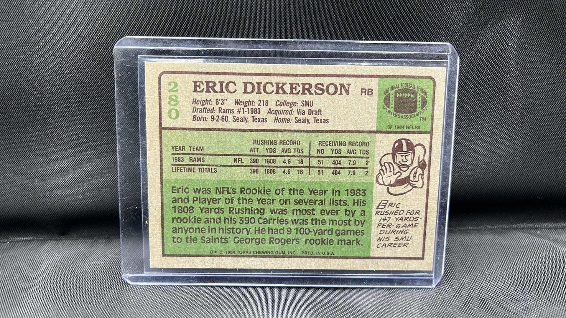 Photo 2 of 1984 TOPPS Eric Dickerson 280