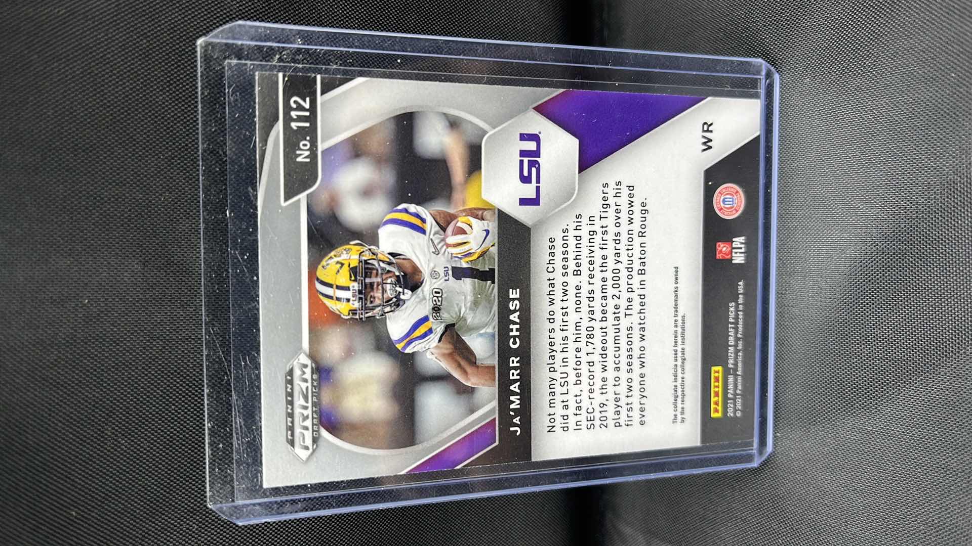 Photo 2 of 2021 panini PRIZM rookie ja’marr chase 112