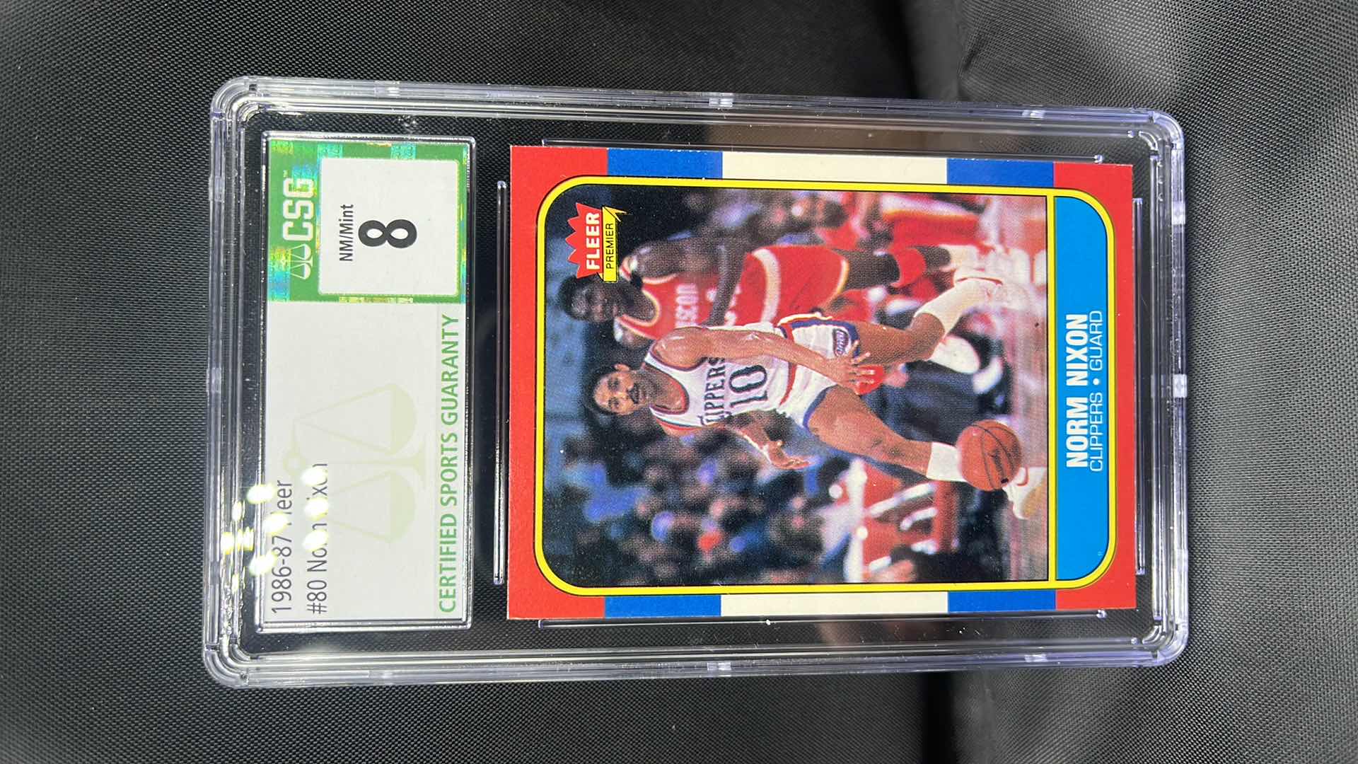 Photo 1 of 1986 fleer norm Nixon 80 mint 8