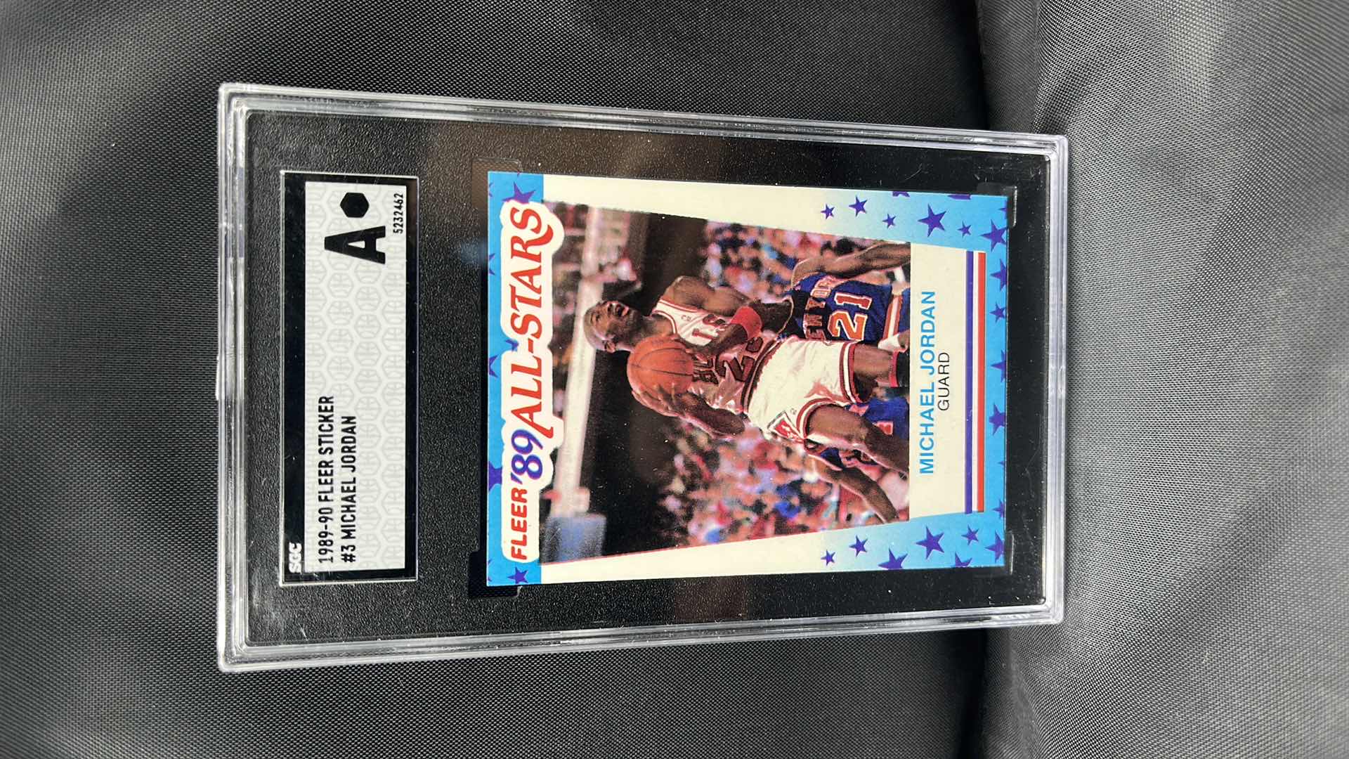 Photo 1 of 1989 fleer all star Michael Jordan 3 mint A