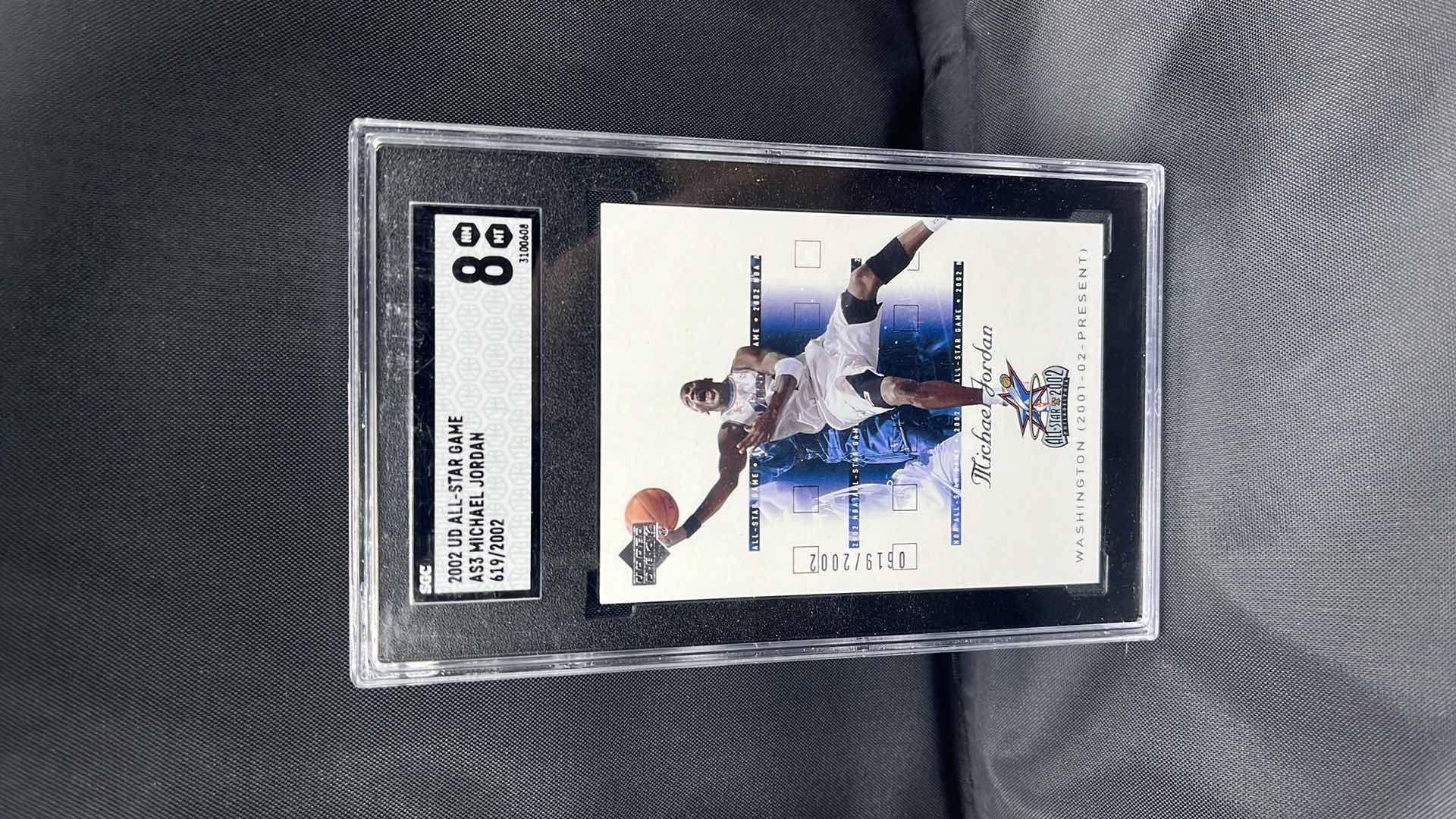 Photo 1 of 2002 UD all-star game Michael Jordan 619 mint 8