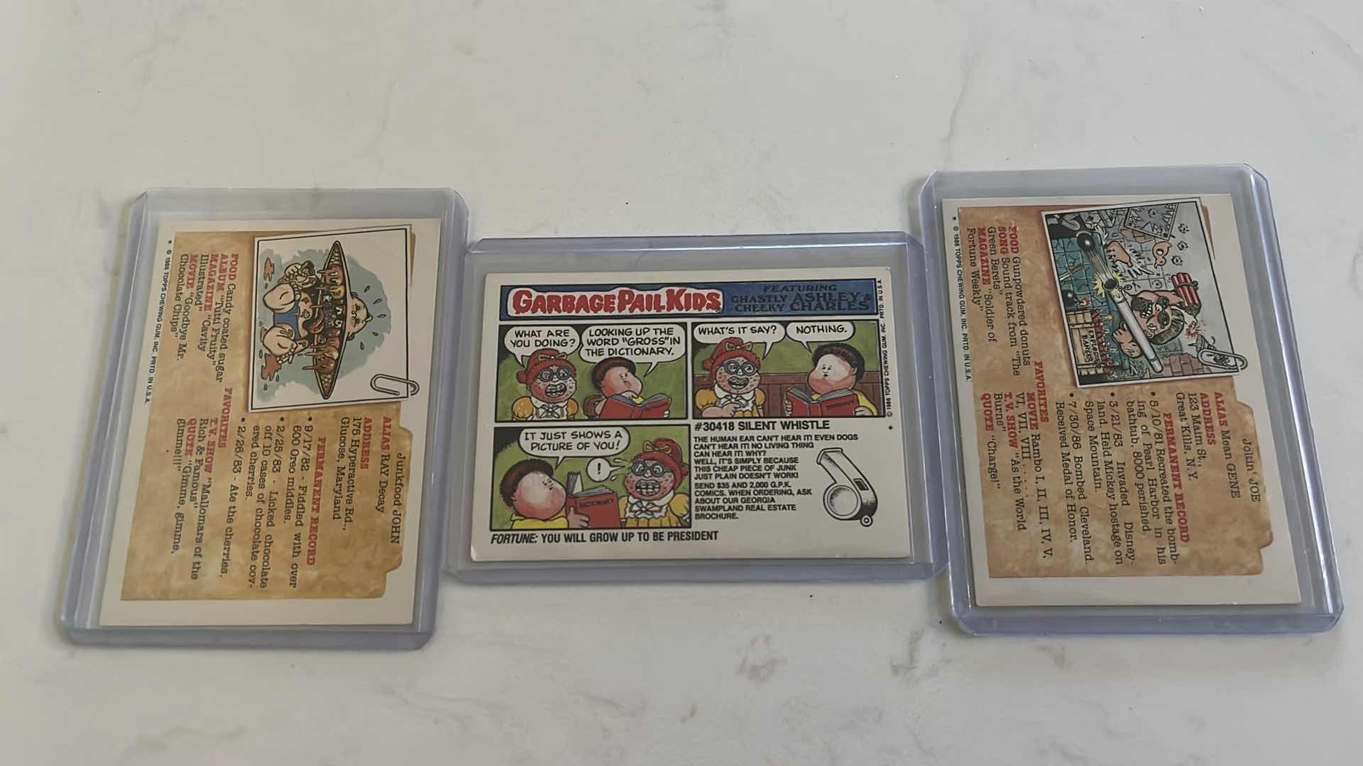 Photo 2 of Assorted garbage pail kids collectible sticker cards