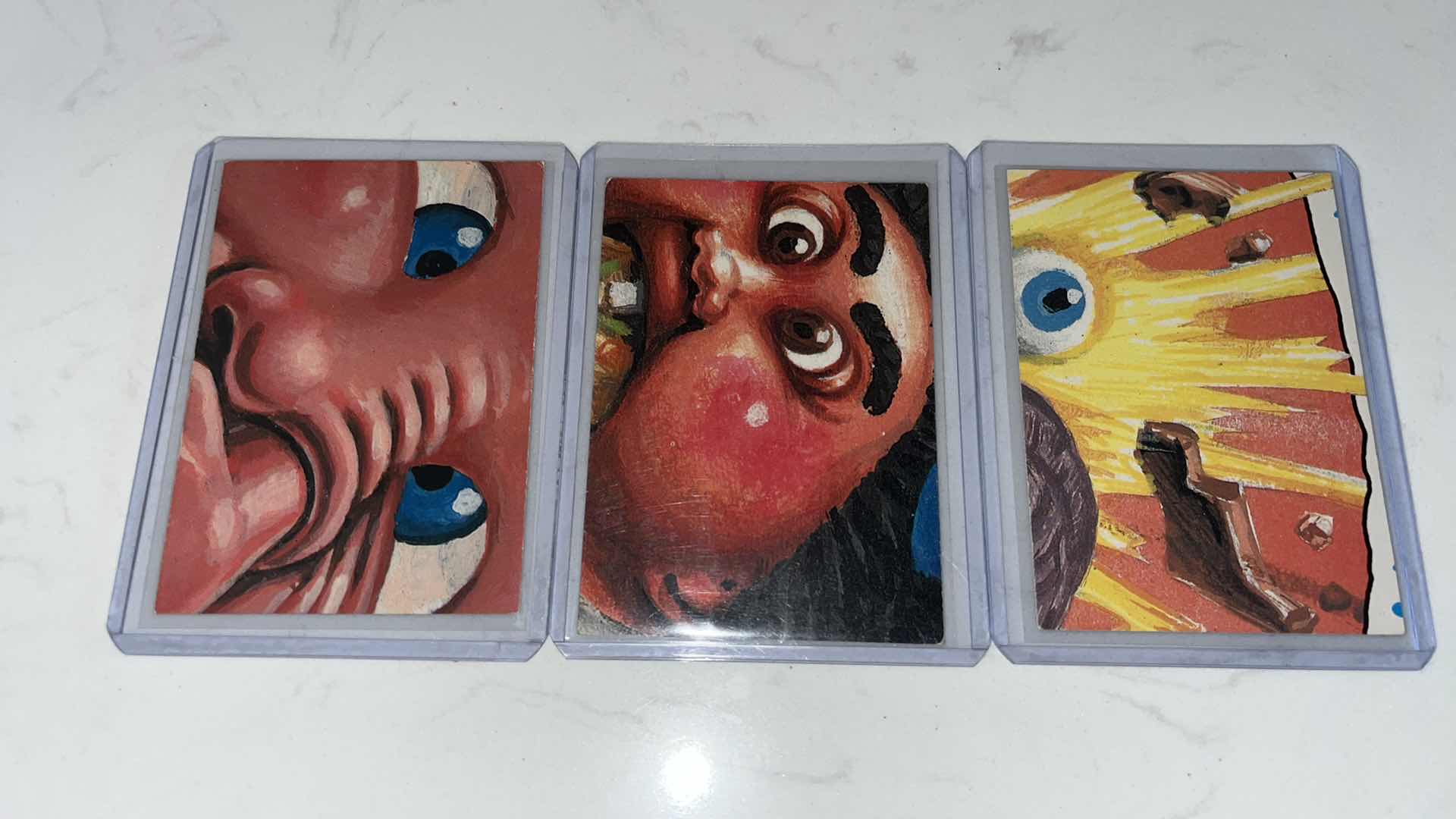 Photo 2 of Assorted garbage pail kids collectible sticker cards