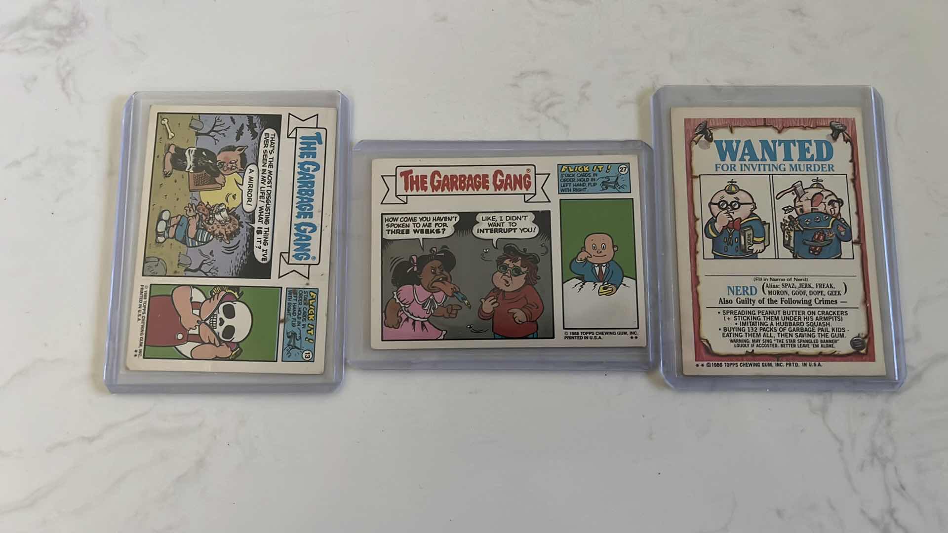 Photo 2 of Assorted garbage pail kids collectible sticker cards