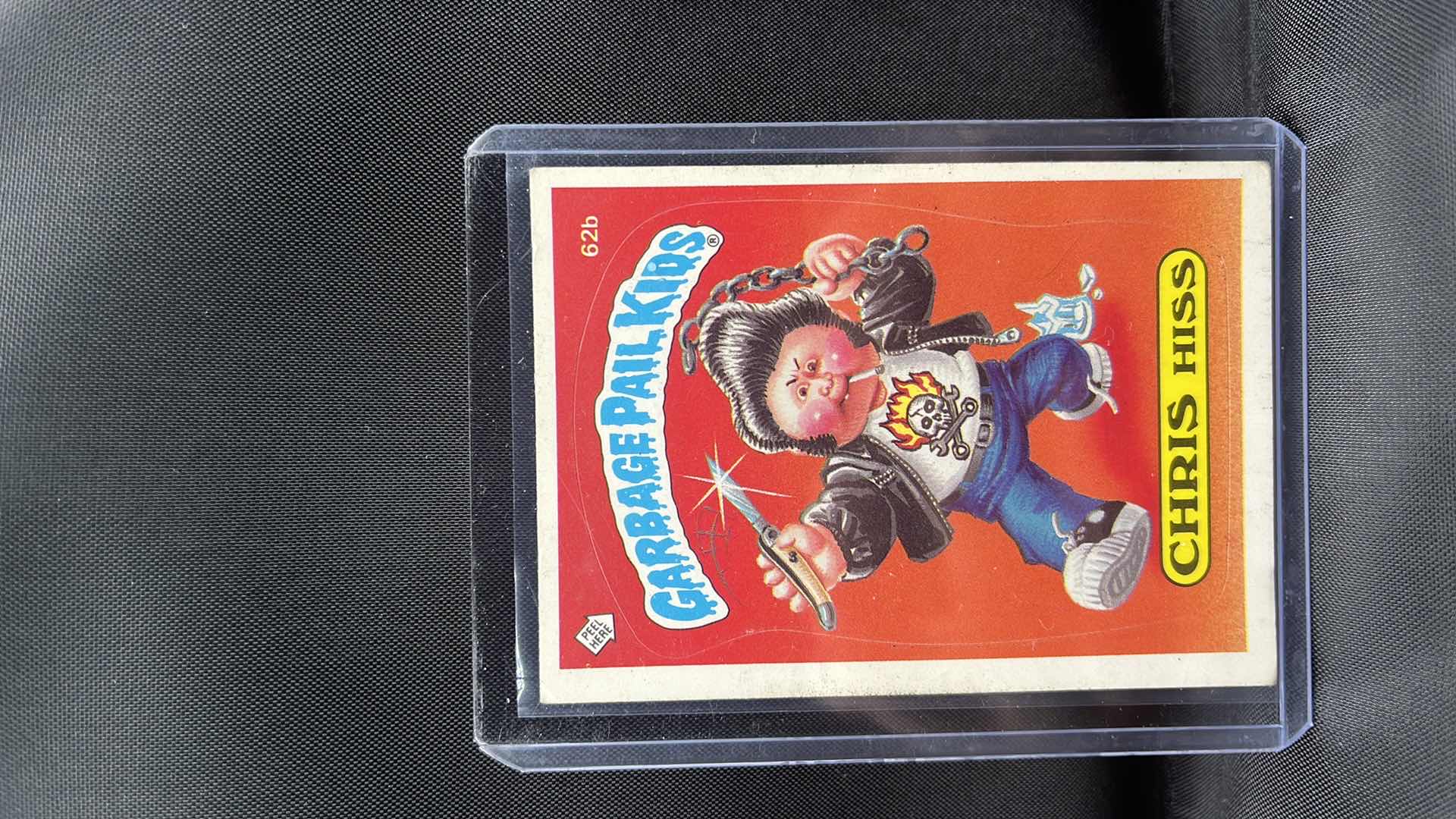 Photo 1 of Chris Hiss Garbage Pail Kids #62b Extended Variation Matte back