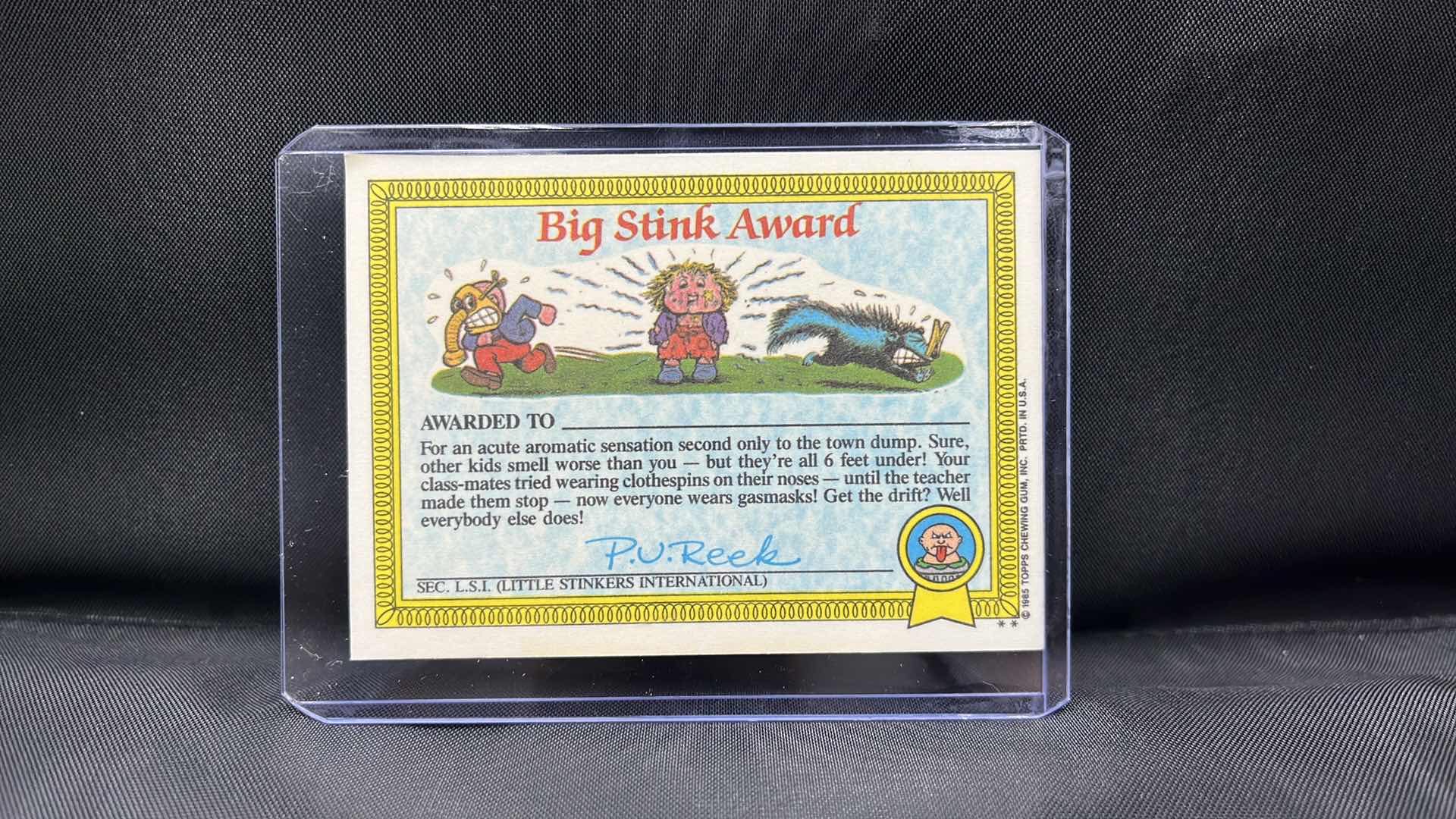 Photo 2 of 1985 TOPPS Garbage Pail Kids spacey Stacy 13b