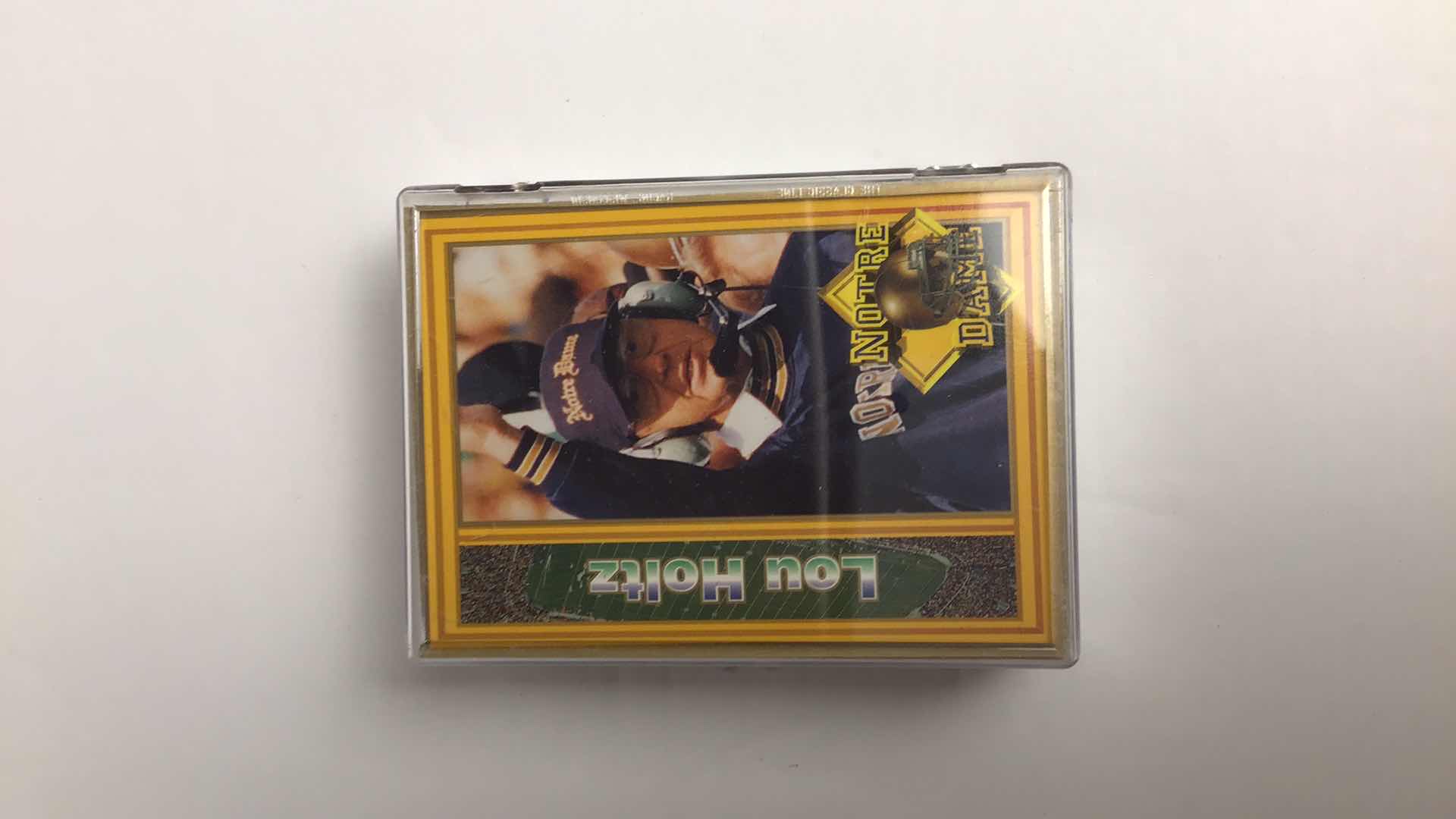 Photo 1 of $25 UNIVERSITY OF NOTRE DAME 19L3 TRADING CARD DECK IN CASE*