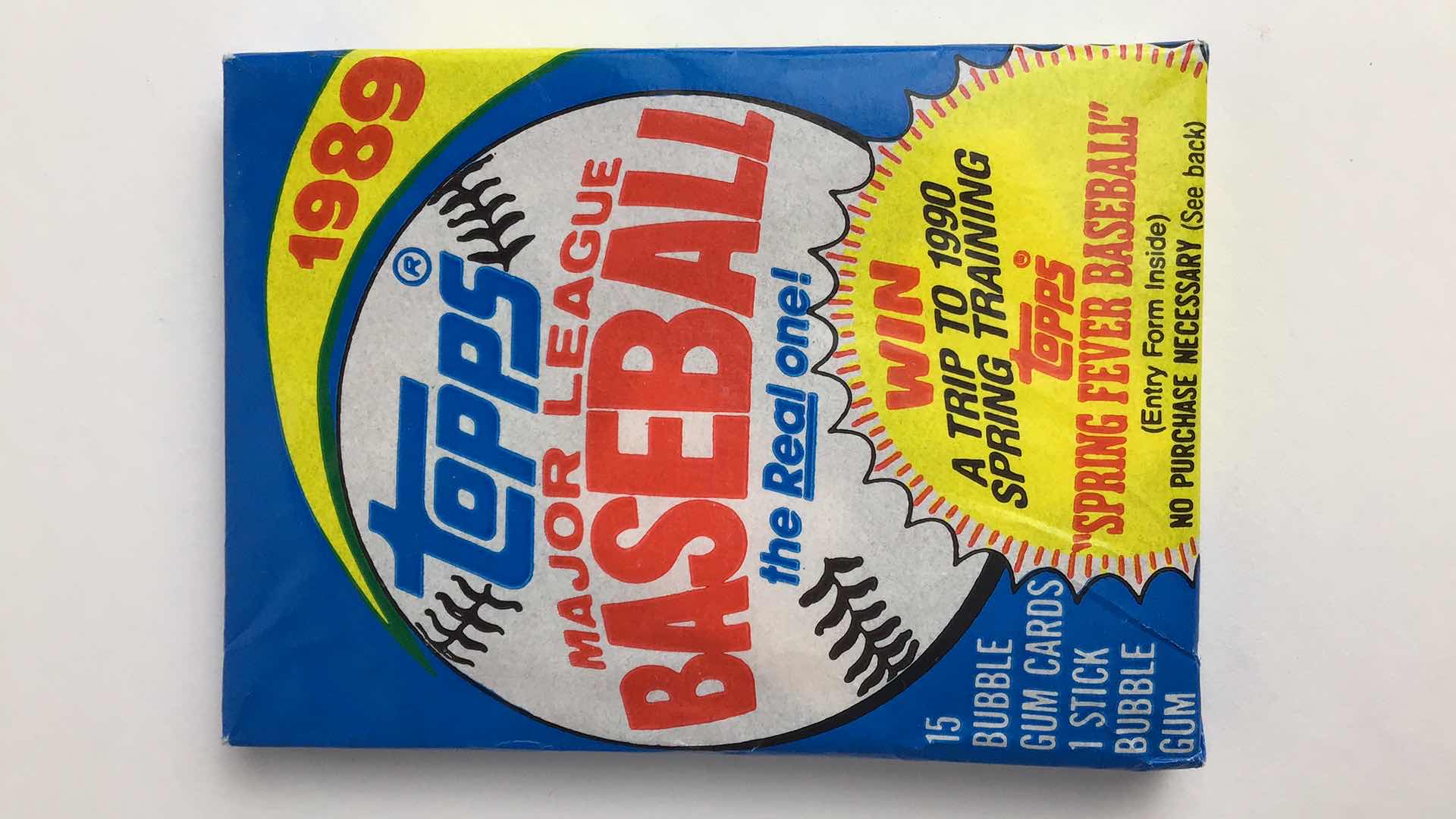 Photo 2 of $50 LOT OF 6 TOPPS 1989 MLB CARDS AND GUM SEALED PACKS*