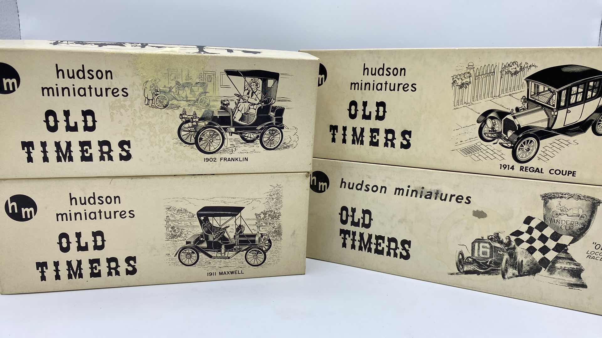 Photo 1 of 4-HUDSON MINIATURES OLD TIMERS MODEL KITS