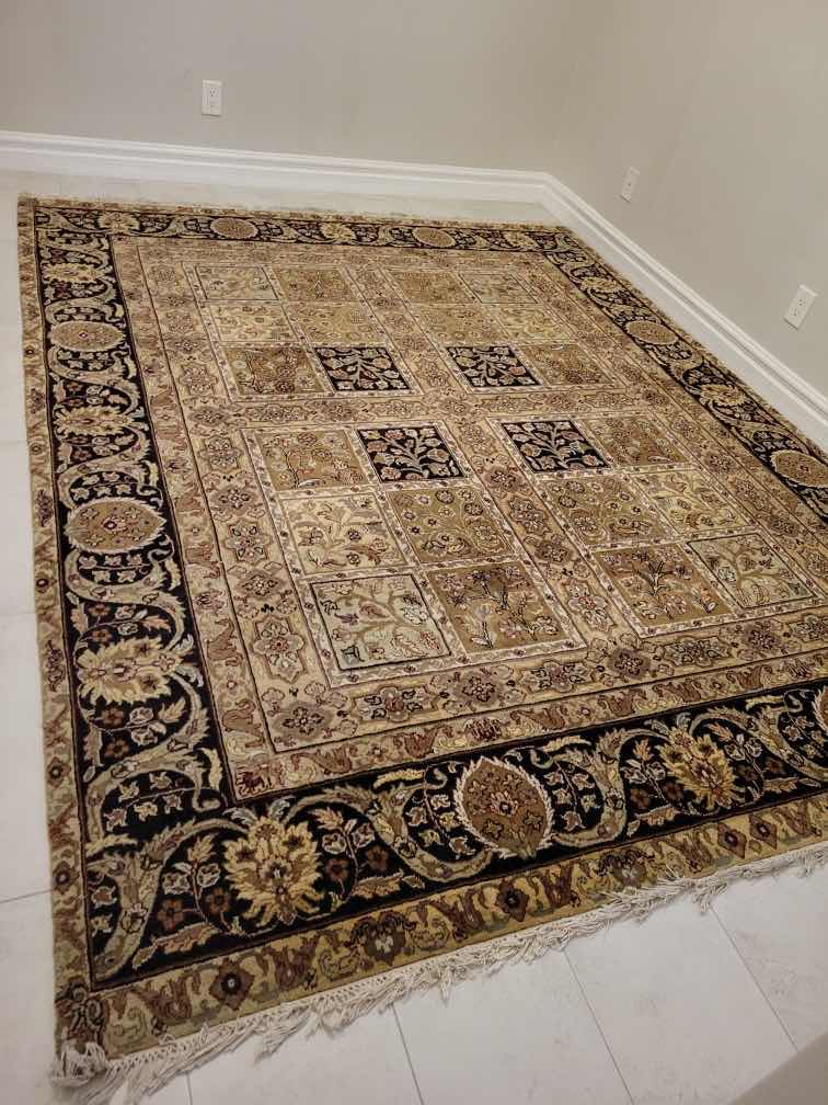 Photo 1 of APPRAISAL - SAROUK HANDWOVEN 100% WOOL AREA RUG FROM INDIA 8.08’ X 11.09’ PROFESSIONALLY CLEANED BY ORIENTAL EXPRESS