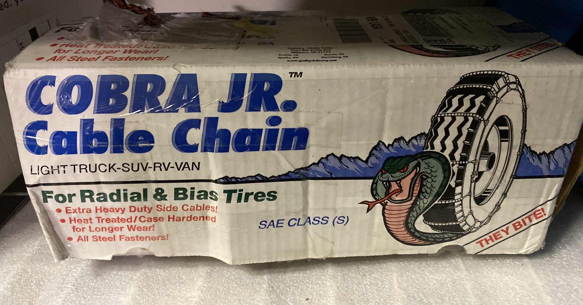 Photo 1 of COBRA JR. CABLE CHAINS FOR SUV/TRUCK AND SNOW/ICE BRUSH