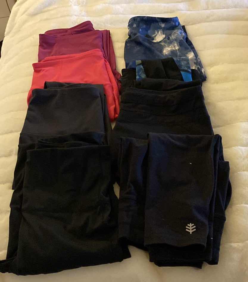 Photo 1 of 8 - WOMENS SIZE LARGE LEGGINGS FITNESS PANTS (2 ARE COOLIBAR)