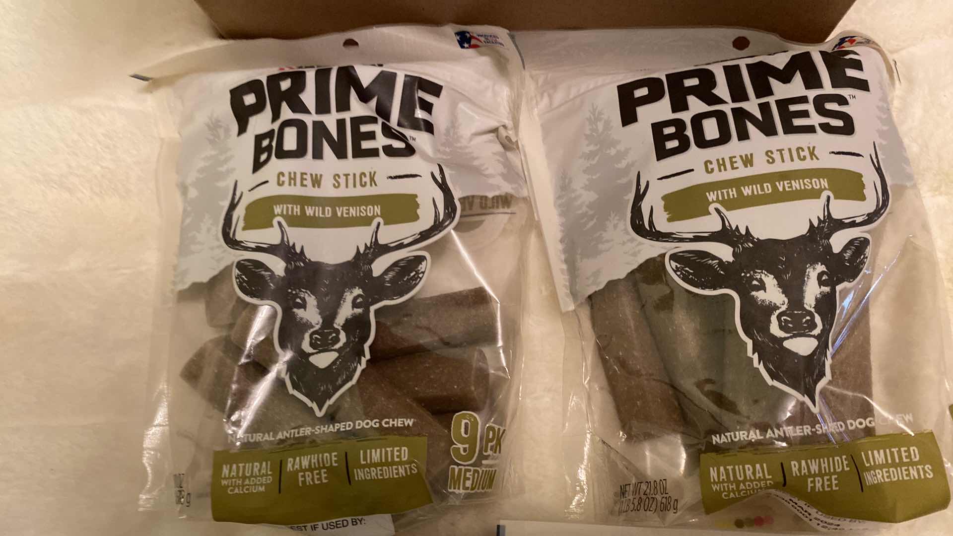 Photo 3 of 4 -  BAGS PURINA PRIME BONES 9 PK. 21.8 oz. BEST USED BY MARCH 2024