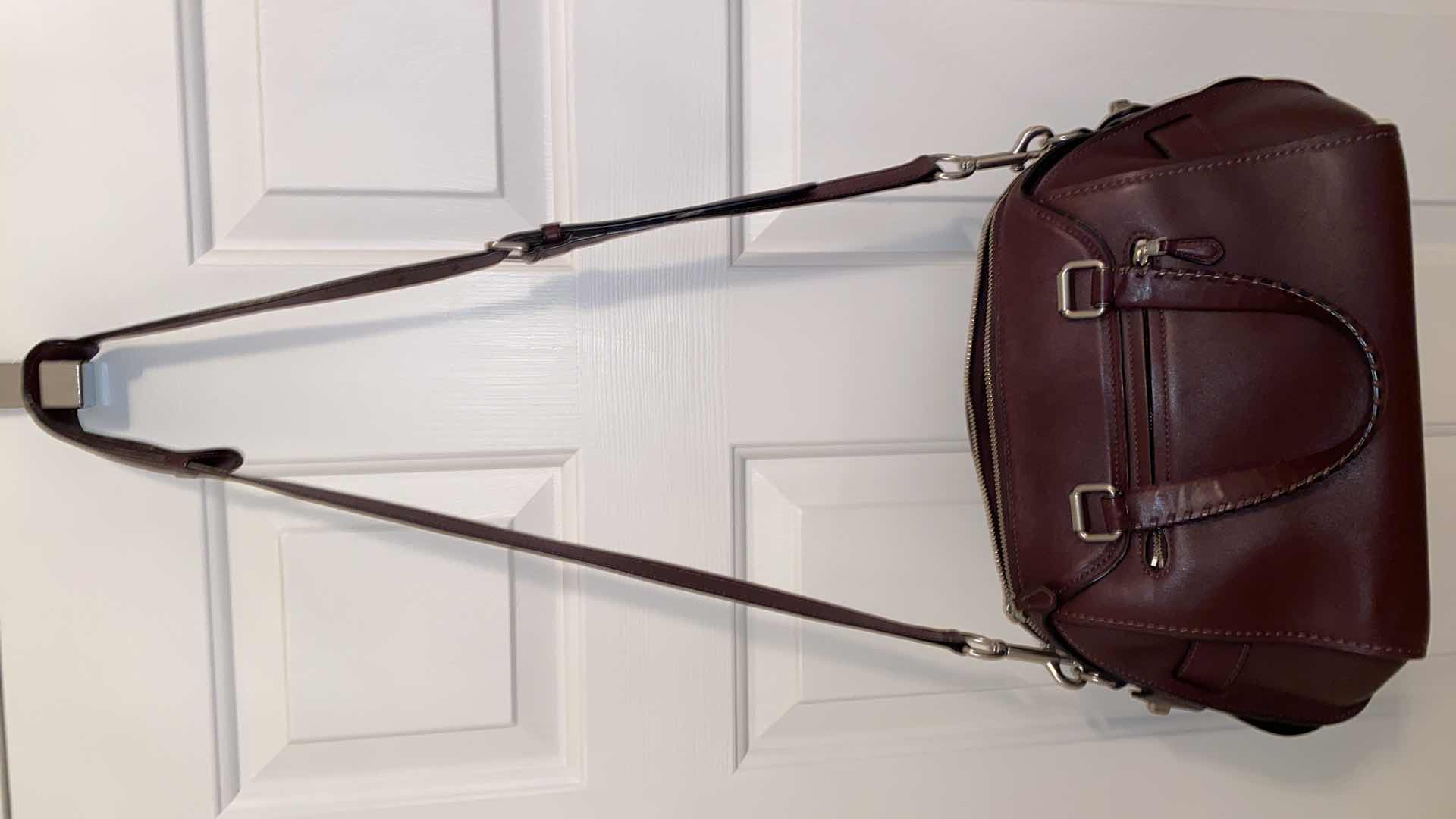 Photo 6 of $869 AUTHENTIC COACH ACE SATCHEL IN BURGUNDY WITH STRAP, WHIPSTITCHED HANDLES AND GUNMETAL HARDWARE INCLUDES DUSTBAG- NON RETURABLE - FINAL SALE