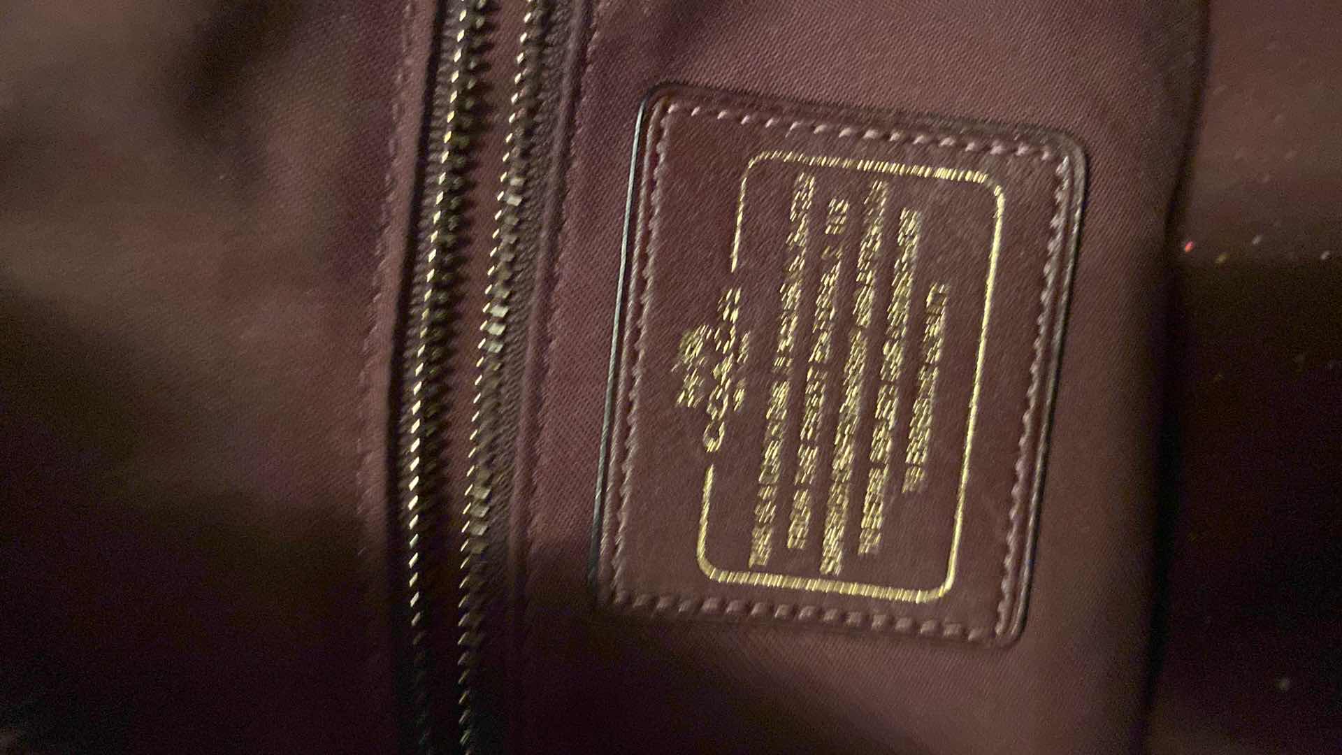 Photo 8 of $869 AUTHENTIC COACH ACE SATCHEL IN BURGUNDY WITH STRAP, WHIPSTITCHED HANDLES AND GUNMETAL HARDWARE INCLUDES DUSTBAG- NON RETURABLE - FINAL SALE