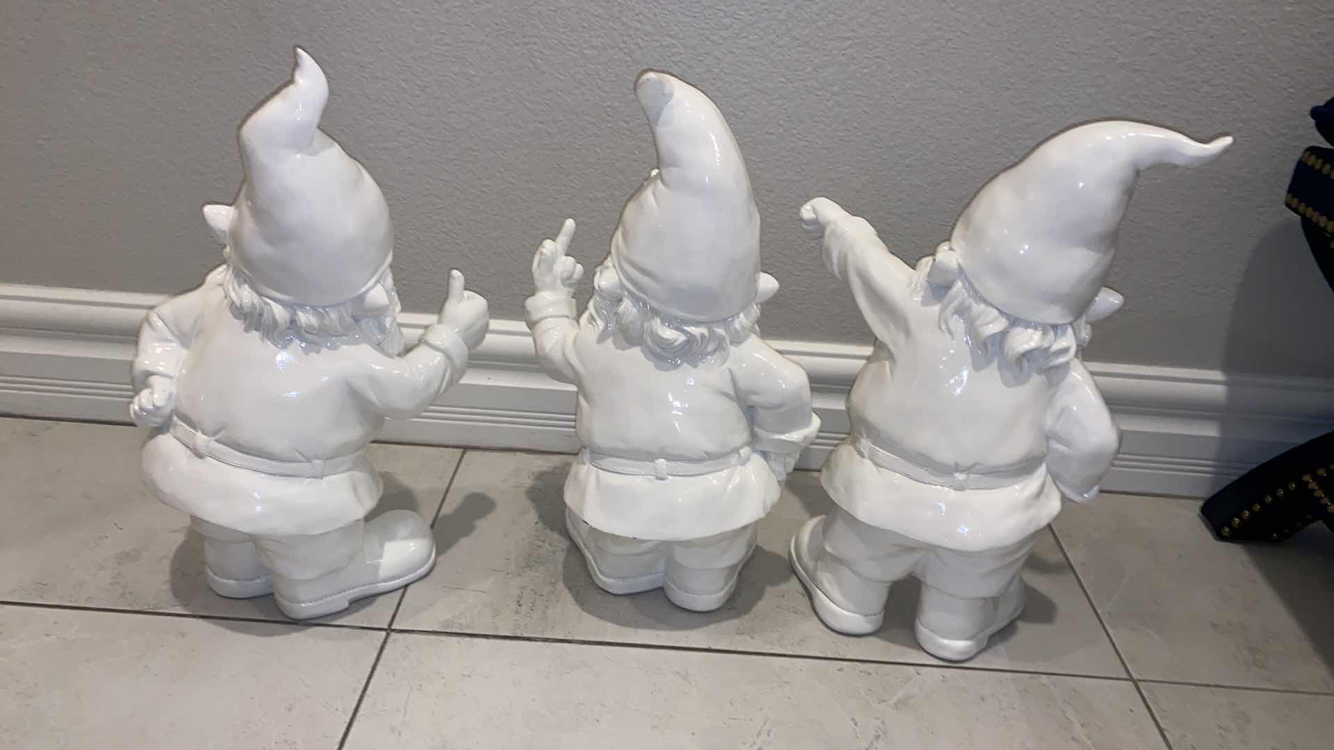 Photo 6 of 3 - WHITE NAUGHTY GNOMES FROM Z GALLERIES $59.99 EACH - 10” X 18” EACH