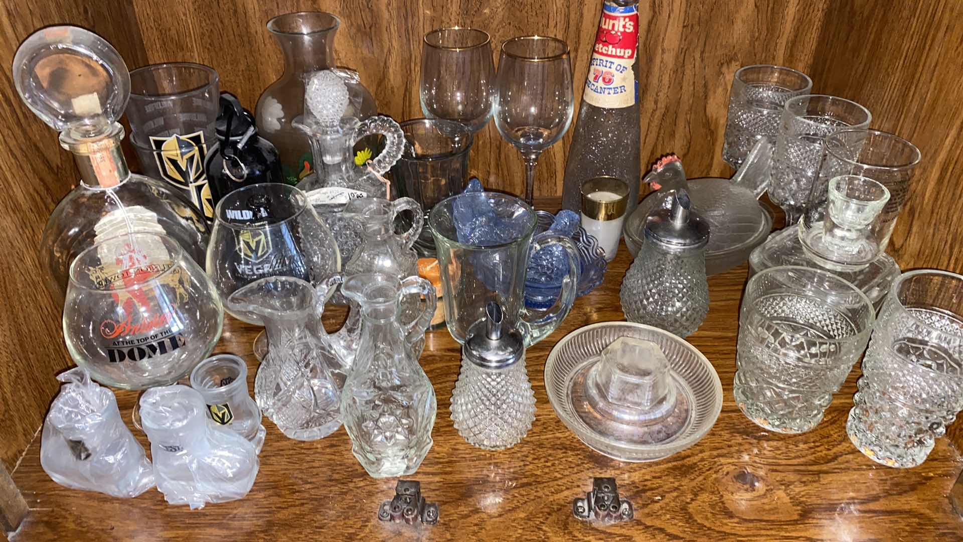 Photo 2 of SHELF OF GLASSWARE IN DINING ROOM