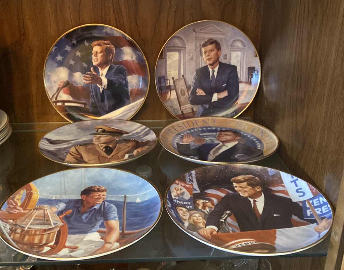 Photo 1 of 6 FRANKLIN MINT PRESIDENT KENNEDY COLLECTOR PLATES 8”