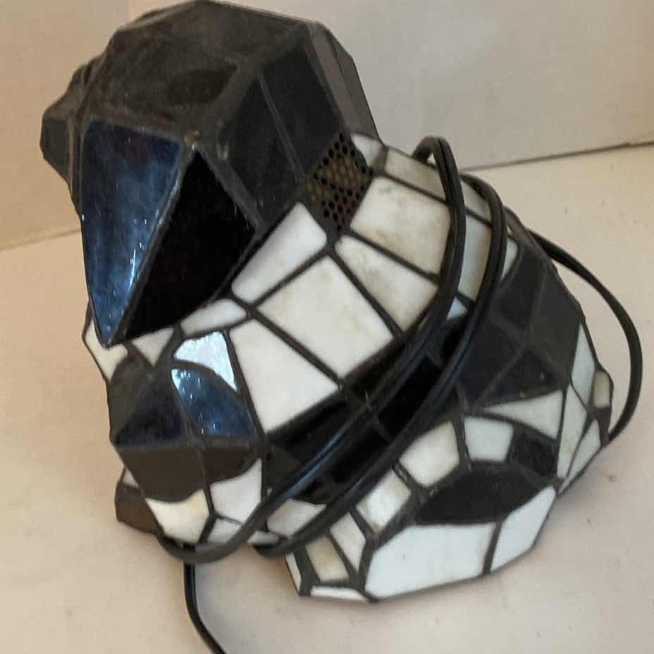 Photo 3 of STAINED GLASS DOG LAMP 7” x 8 1/2”