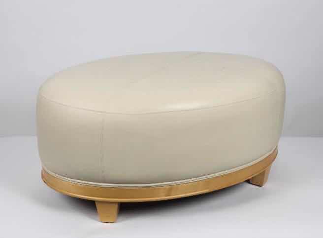 Photo 1 of OVAL OTTOMAN 48” x H17”