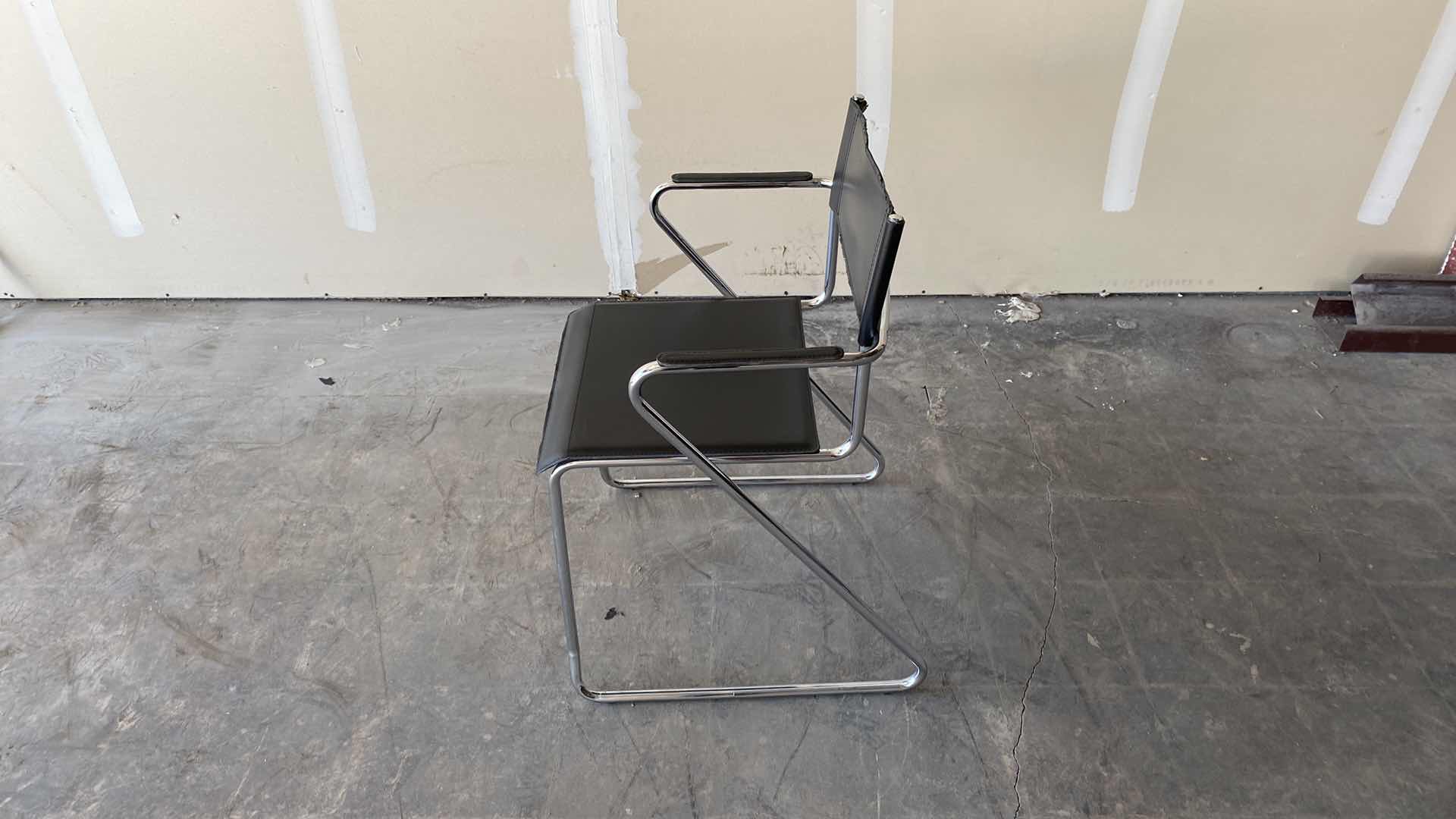 Photo 2 of CAMDEN TS  BLACK ABD CHROME MODERN CHAIRS (sold separately total of 5 available)