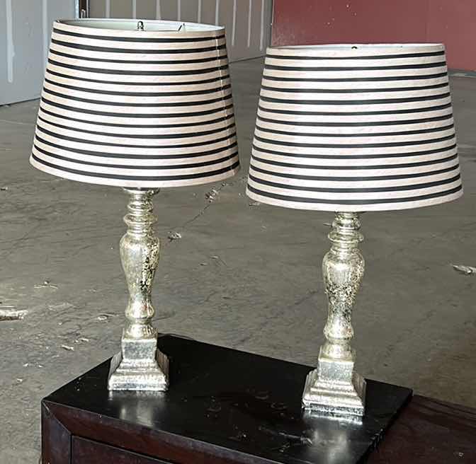 Photo 1 of TWO TABLE LAMPS H27”