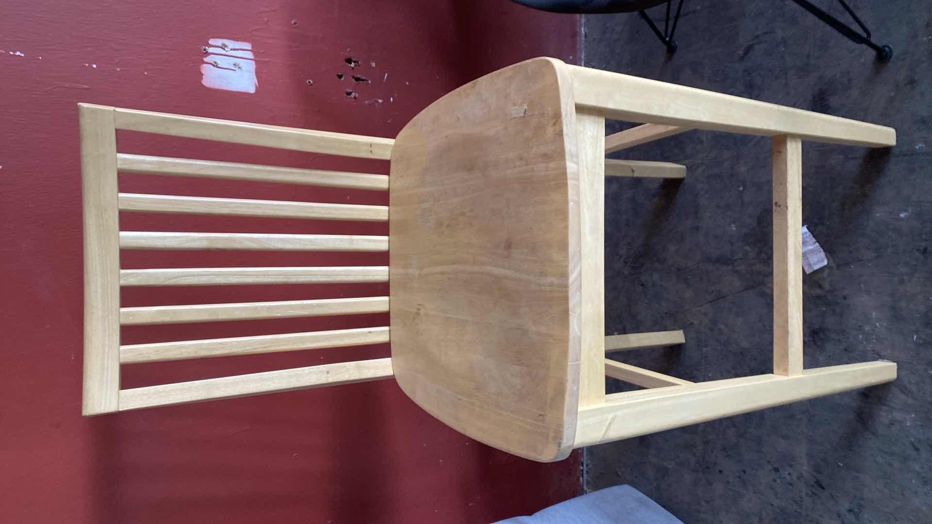 Photo 1 of MAPLE BAR STOOL SEAT HEIGHT 30” OVERALL HEIGHT 47”