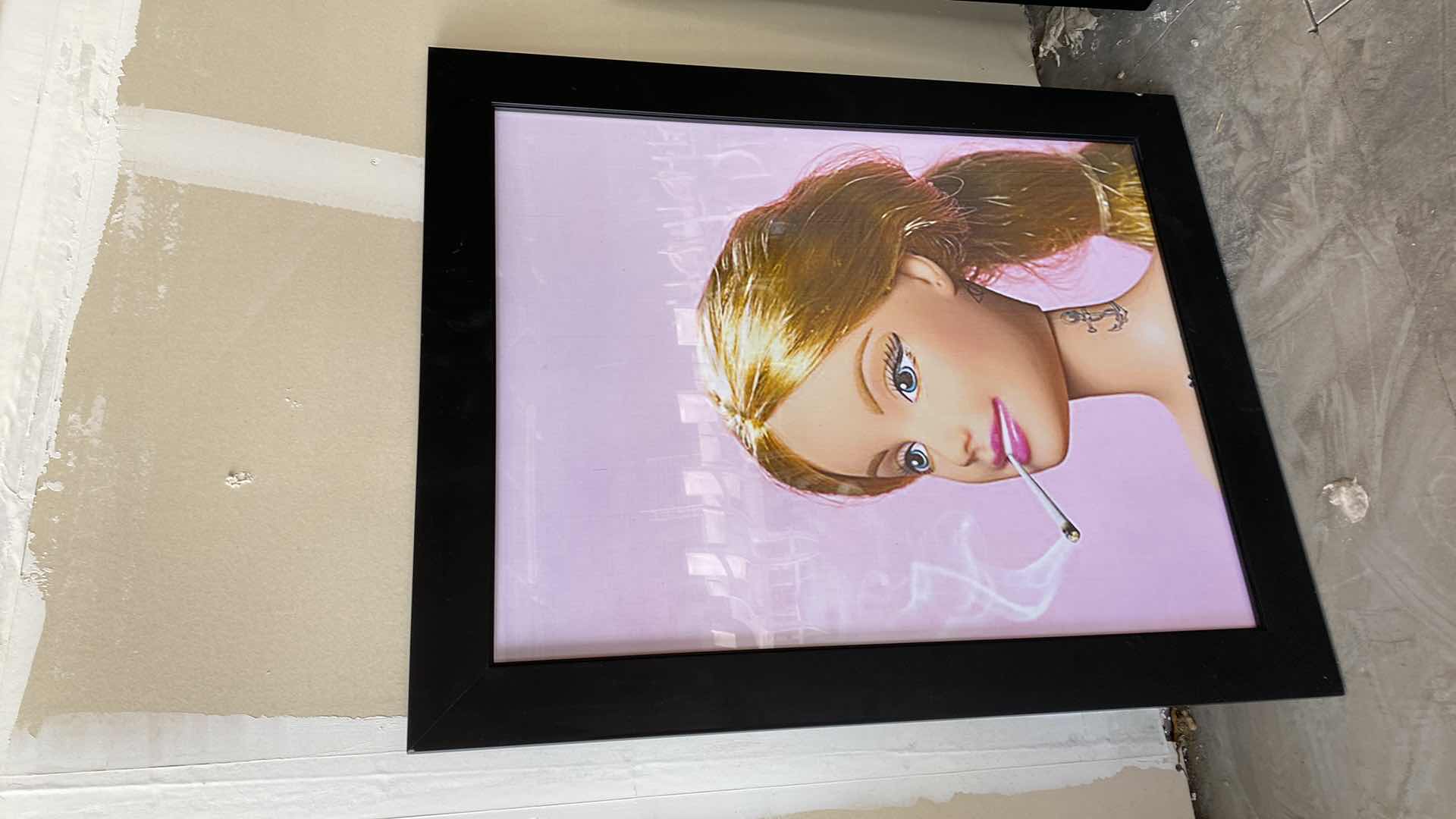 Photo 2 of FRAMED SPICY NICE BARBIE POSTER ARTWORK 29” x 36”