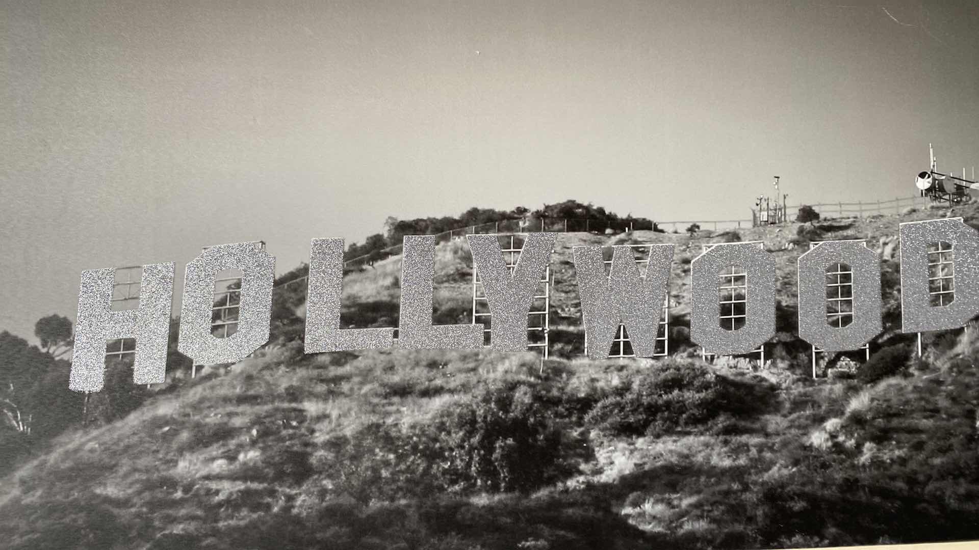 Photo 2 of STRETCHED CANVAS HOLLYWOOD SIGN ARTWORK 55” x 19 1/2”