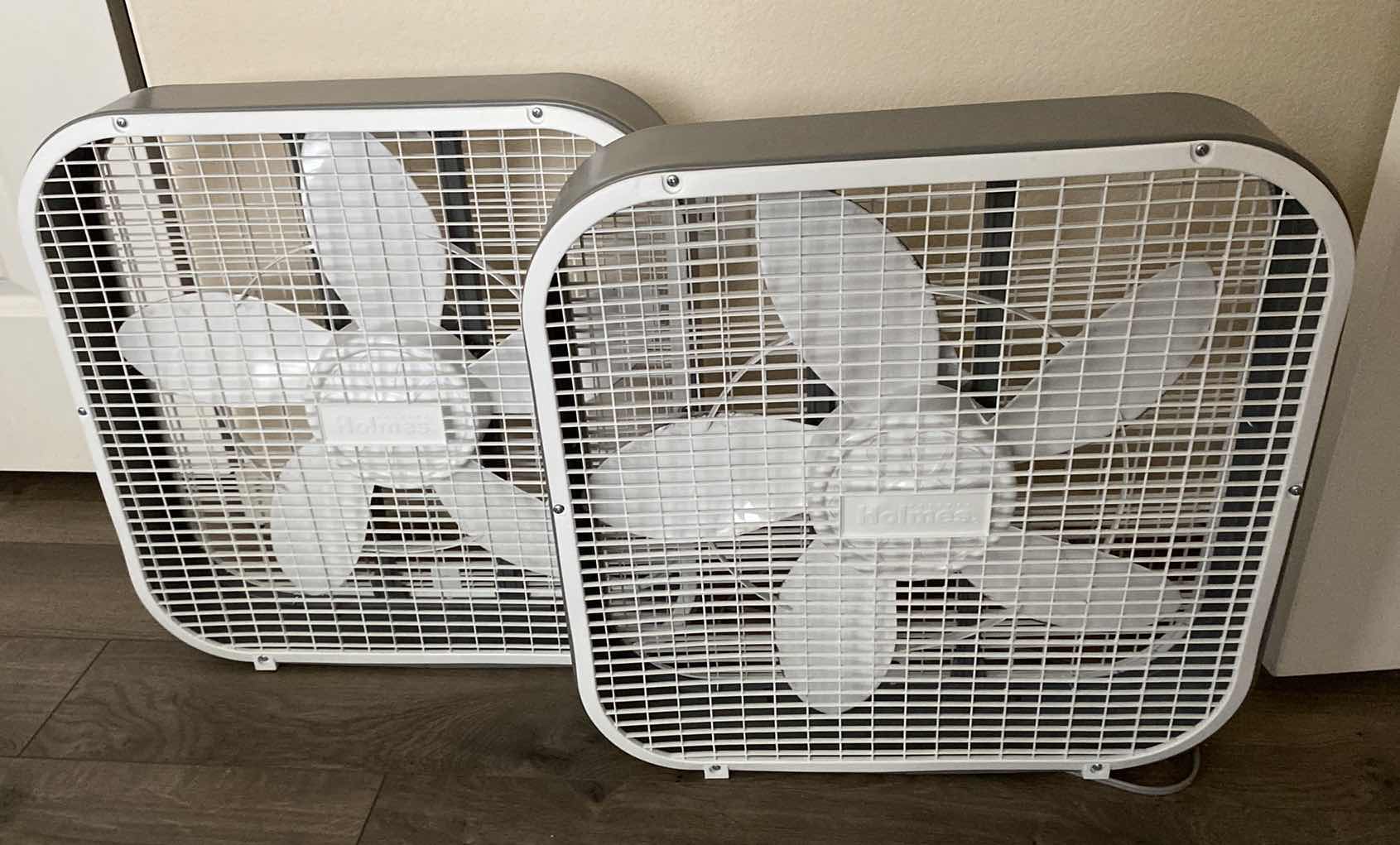 Photo 1 of PAIR OF HOLMES BOX FANS TESTED