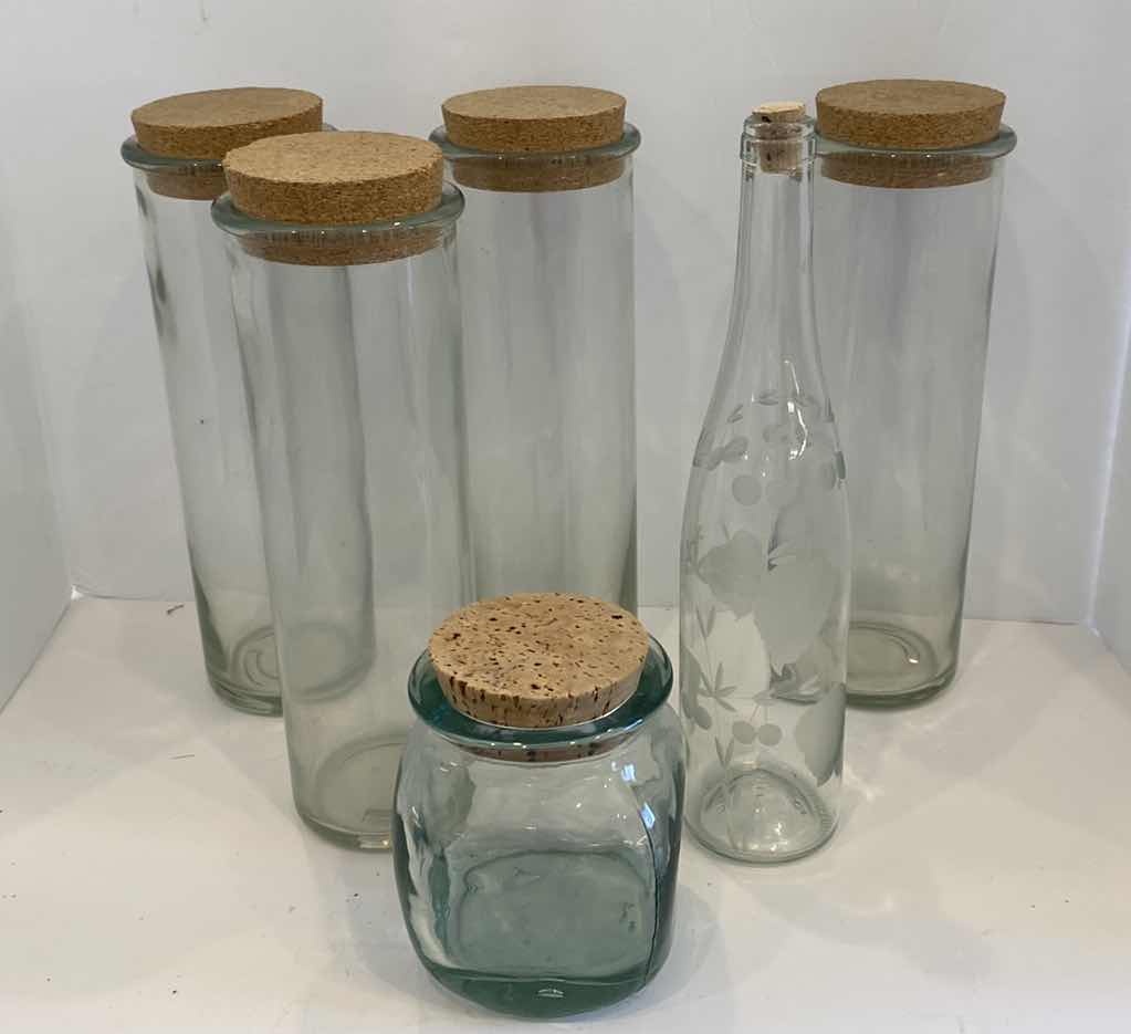 Photo 1 of GLASS BOTTLES TALLEST 12 1/2”