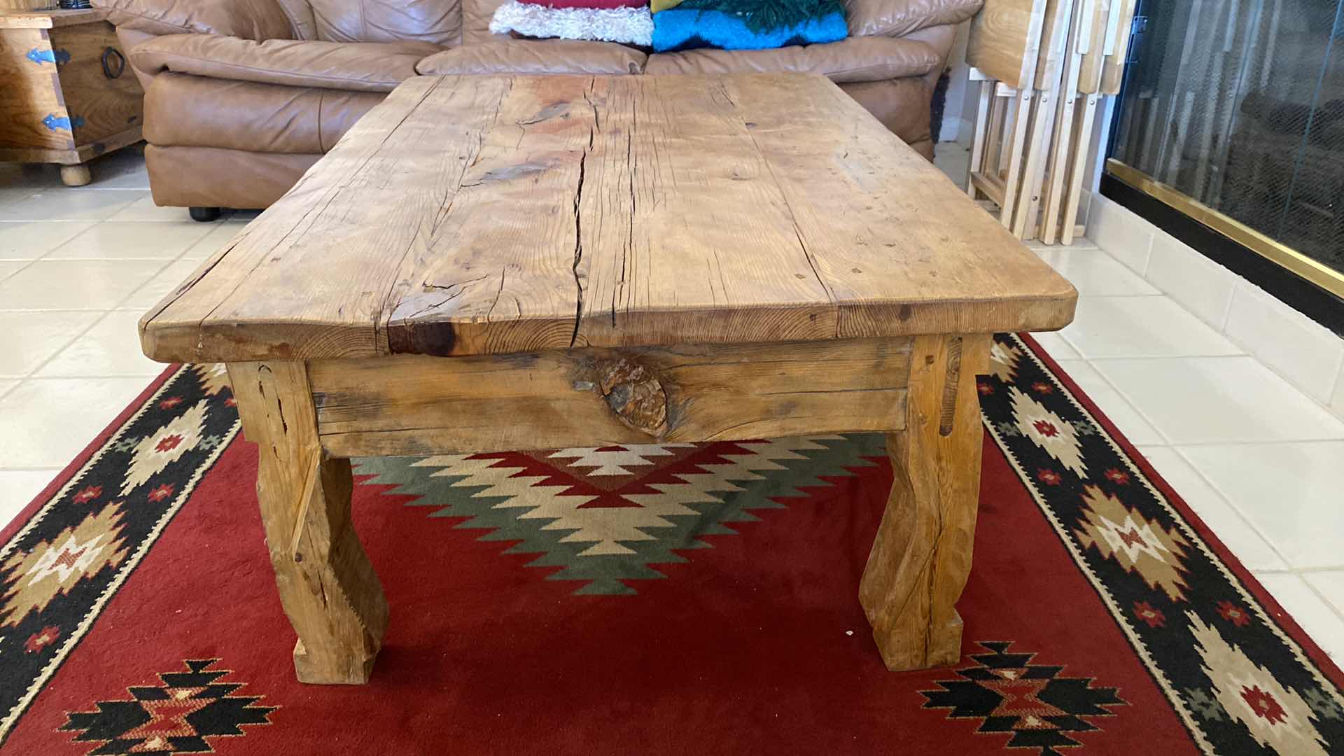 Photo 3 of VINTAGE KNOTTY PINE COFFEE TABLE WITH 1 DRAWER 48“ x 32” H 18”